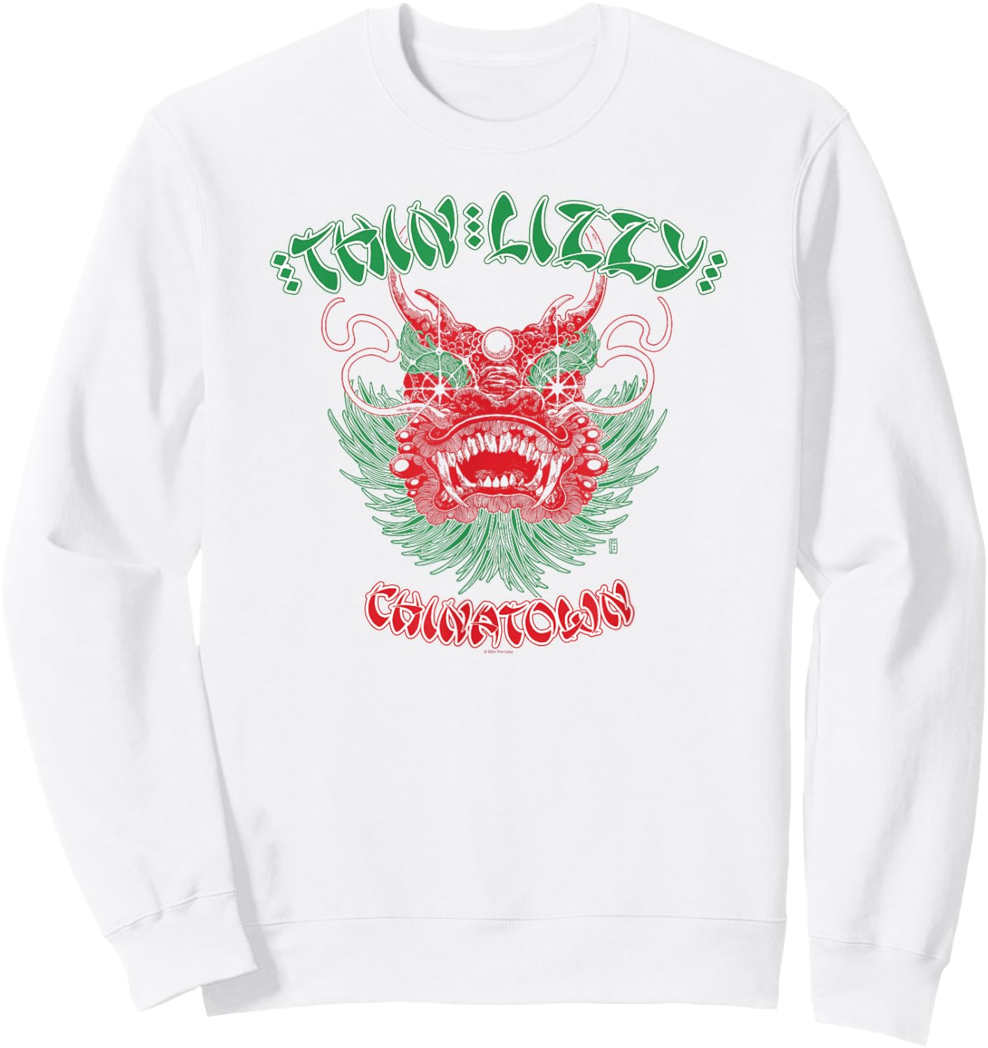 Thin Lizzy – Dragon Head Sweatshirt - Sweatshirt | White