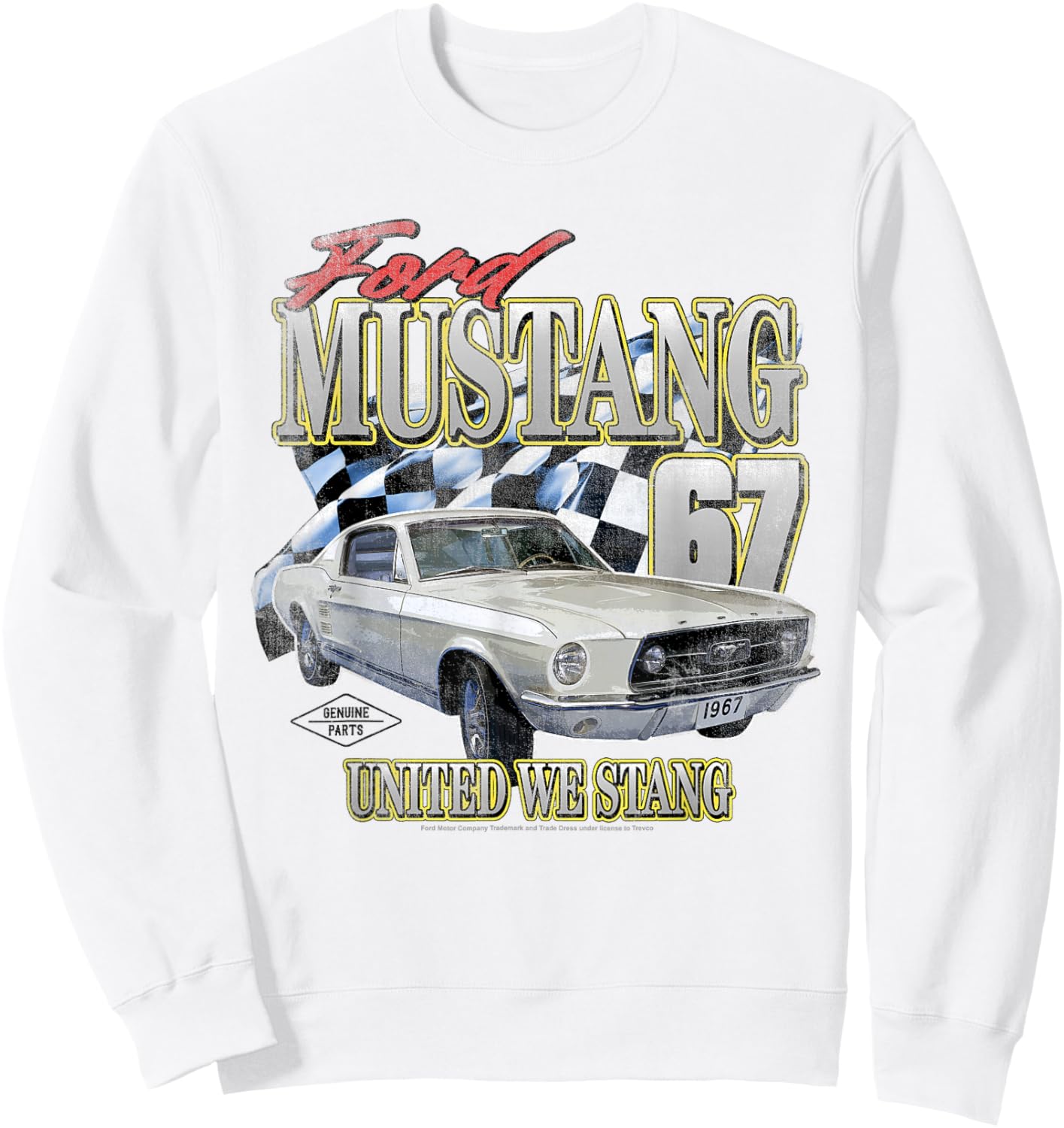 Ford Mustang 67 Fastback Sweatshirt - Sweatshirt | White