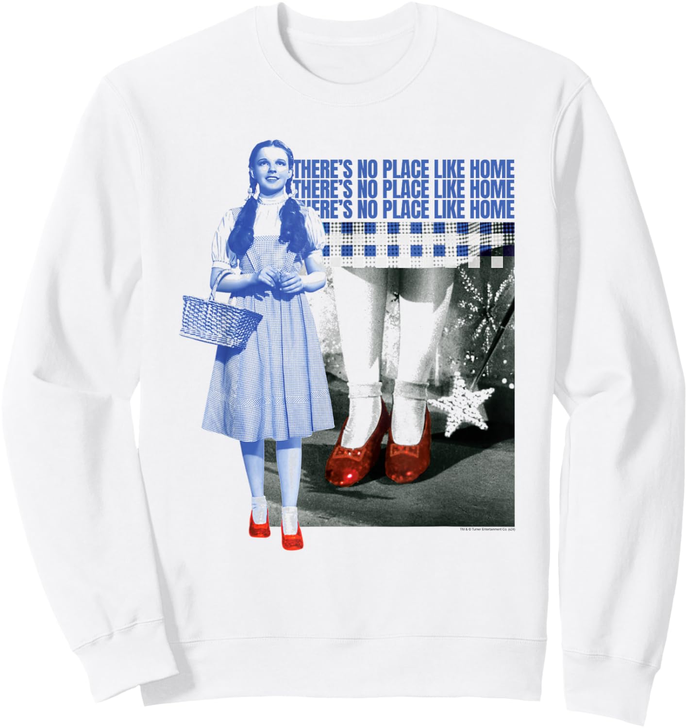Wizard of Oz There's No Place Like Home Dorothy Retro Movie Sweatshirt - Sweatshirt | White