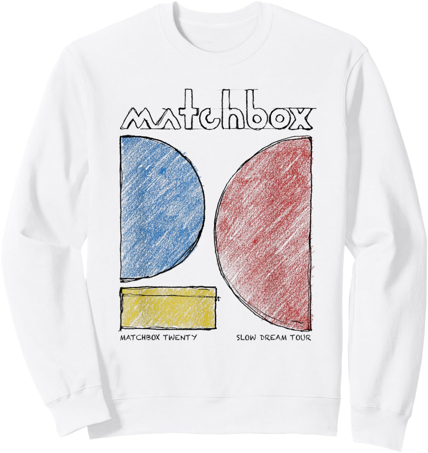 Matchbox Twenty Geometry Sweatshirt - Sweatshirt | White