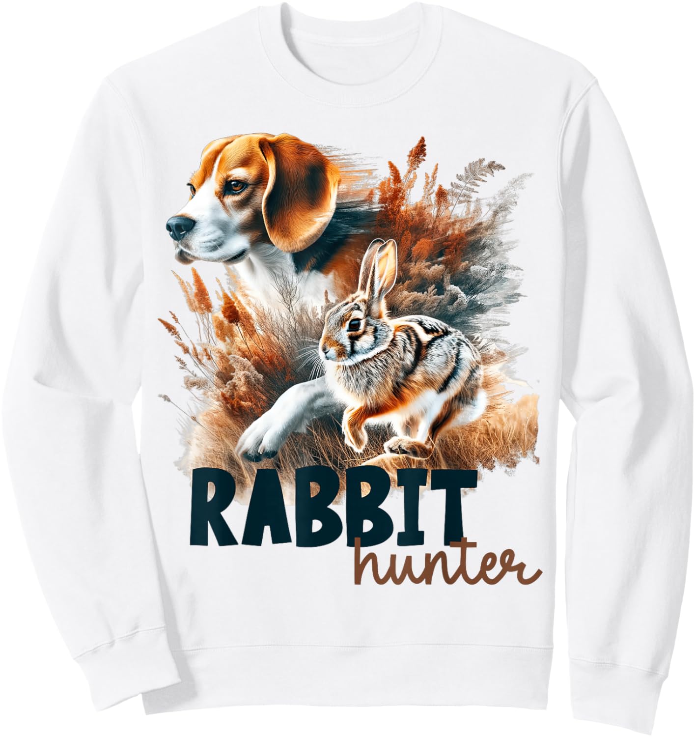 Beagle Dog Rabbit Hunter Rabbit Hunting Rabbiting Hunter Sweatshirt - Sweatshirt | White