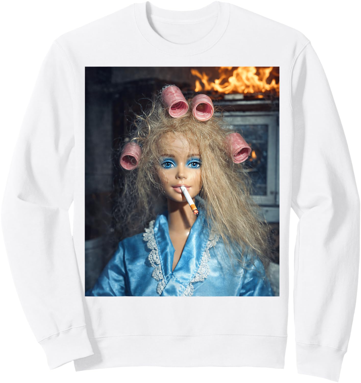 Disgusted FACE Meme DOLL Babe X Only Cute Baby Love Fans Sweatshirt - Sweatshirt | White