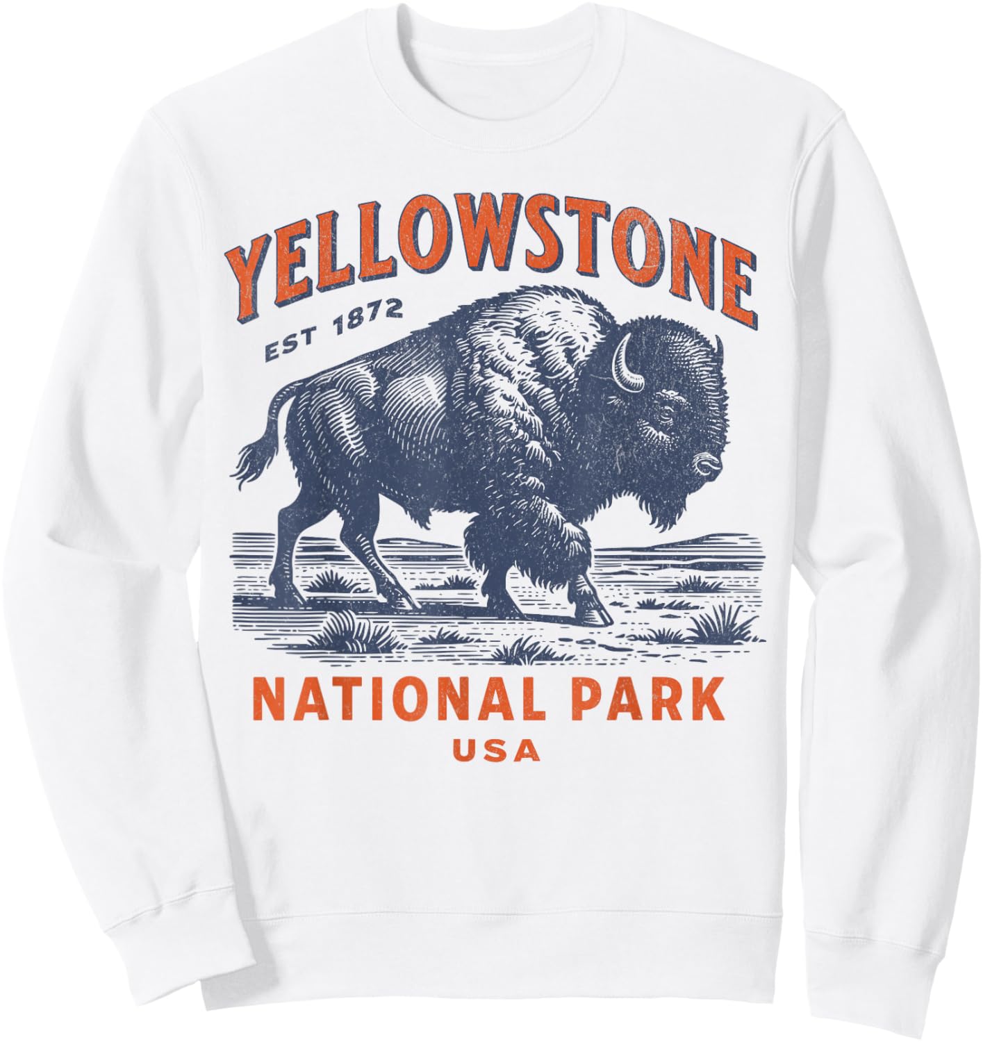 Yellowstone National Park Sweatshirt - Sweatshirt | White