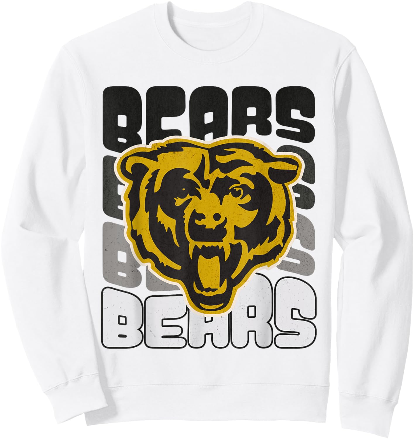 Bear Mascot School Spirit Sports Team Logo Mom Football Game Sweatshirt - Sweatshirt | White