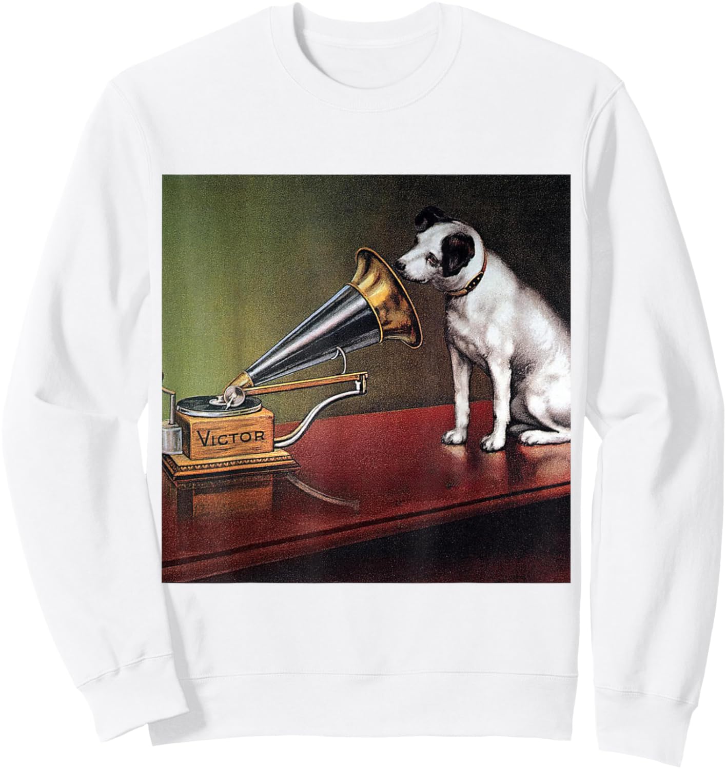 His Master's Voice RCA Victor Nipper Dog Sweatshirt - Sweatshirt | White