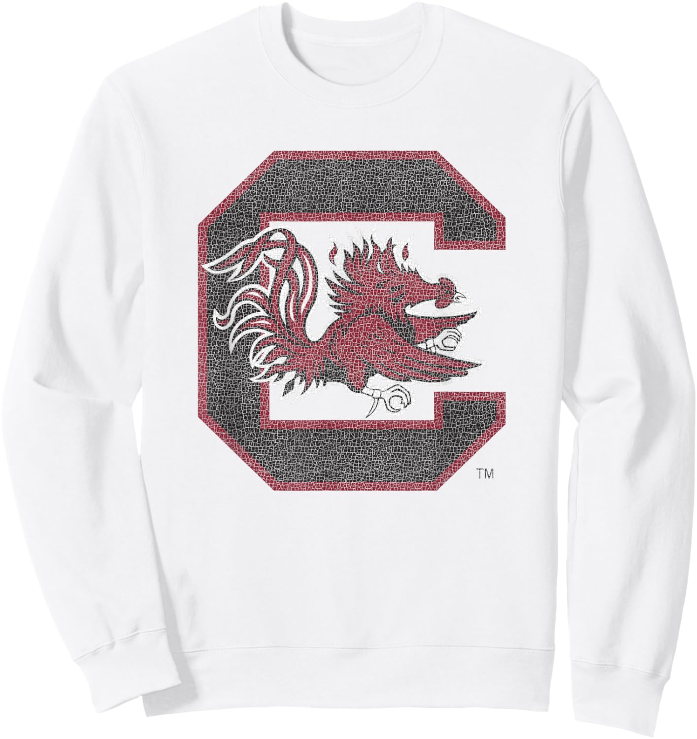 South Carolina Gamecocks Vintage Icon Heather Gray Sweatshirt - Sweatshirt | White