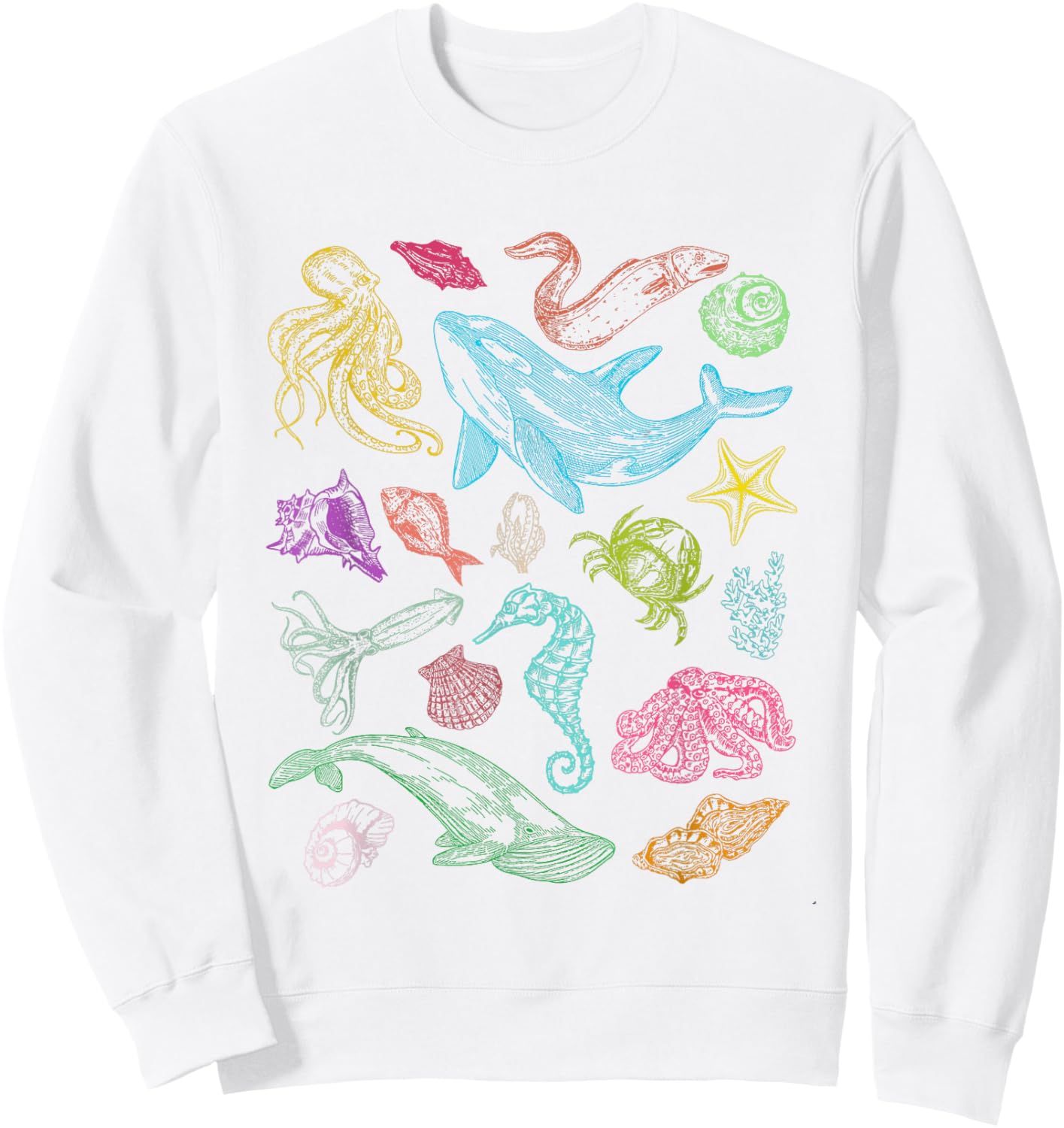 Sea Animal Ocean Nature Sealife Whale Protect The Oceans Sweatshirt - Sweatshirt | White