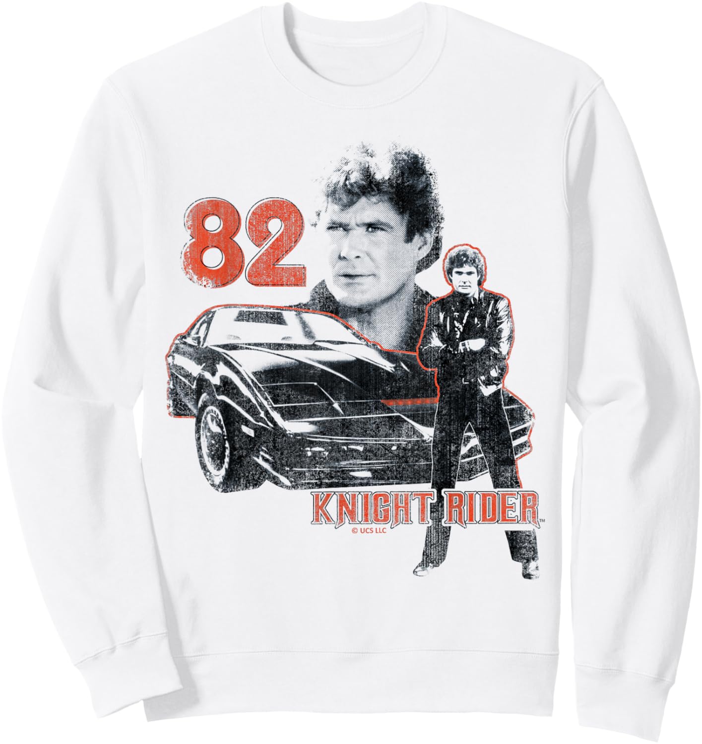 Knight Rider 82 Ikonisches Retro-Design Sweatshirt - Sweatshirt | White
