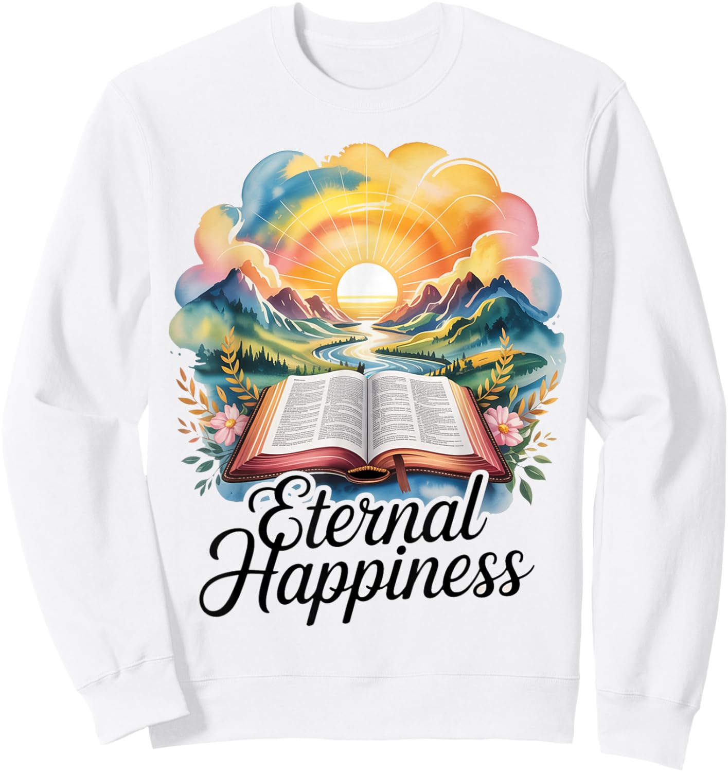 Jehovah's Witness 2026 Convention Eternal Happiness JW ORG Sweatshirt - Sweatshirt | White