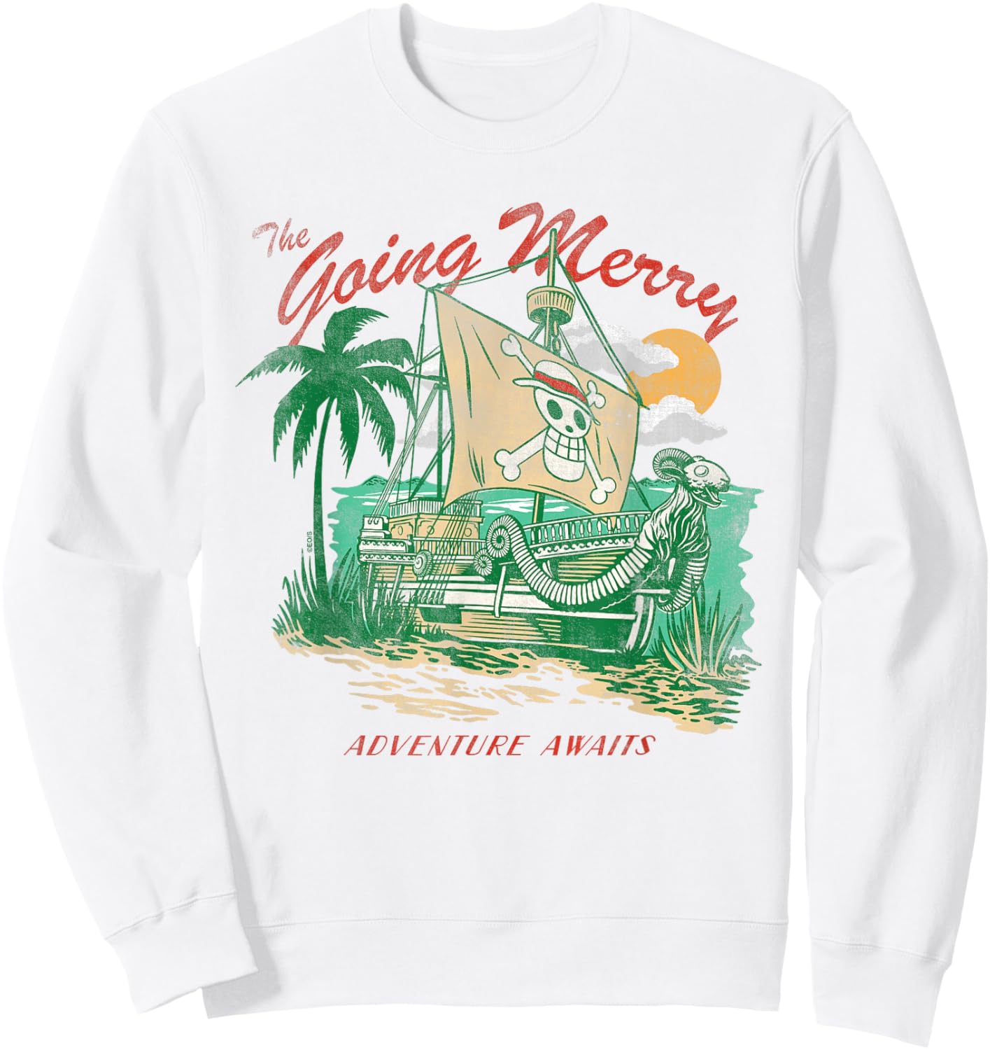 One Piece The Going Merry Adventure Awaits Sweatshirt - Sweatshirt | White