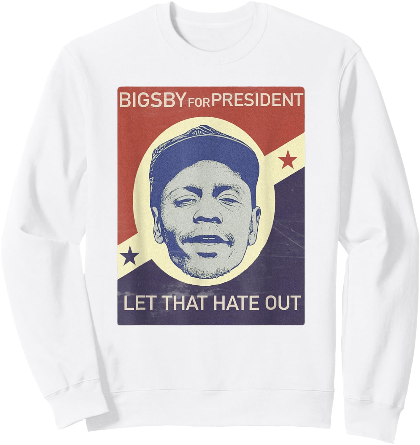 Clayton President Stand up Comic Show Funny Parody Sweatshirt - Sweatshirt | White