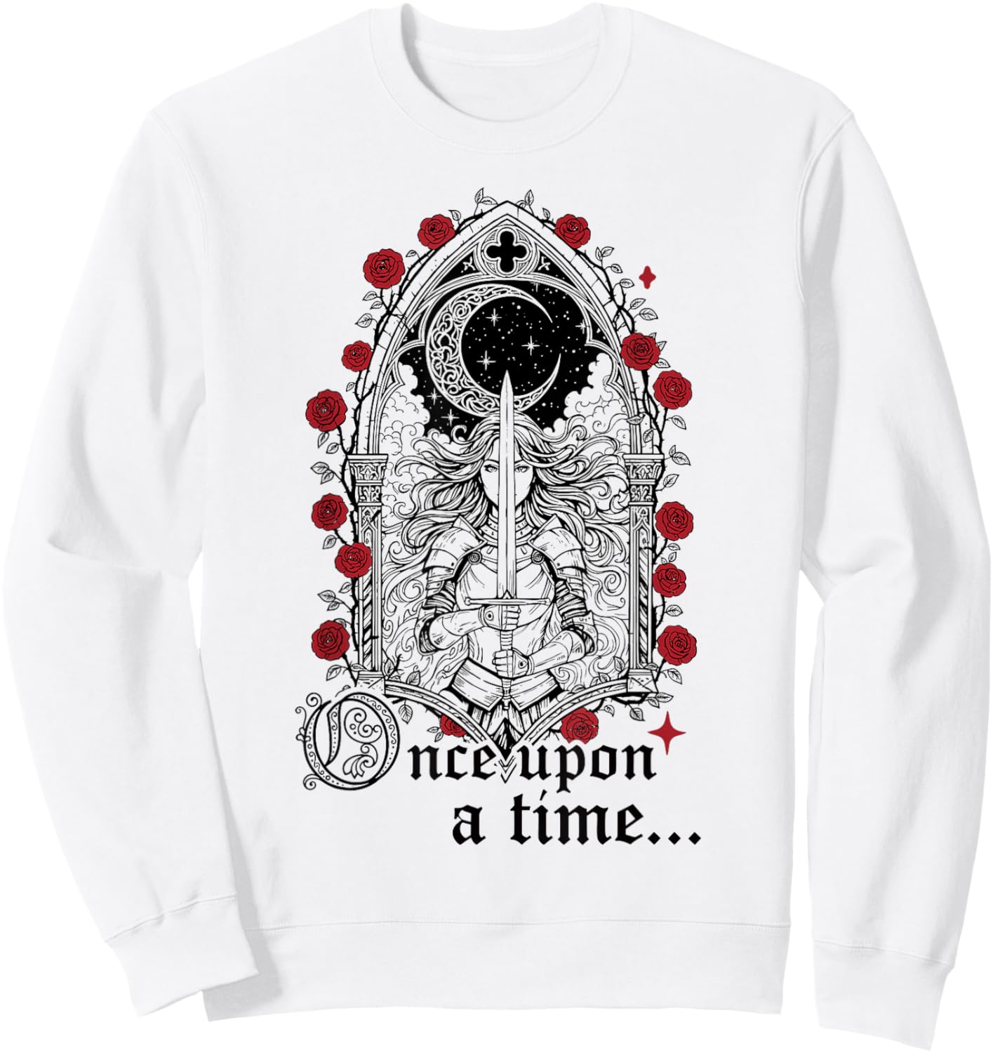 Knight Armor Renaissance Medieval Fair Once Upon A Time Sweatshirt - Sweatshirt | White
