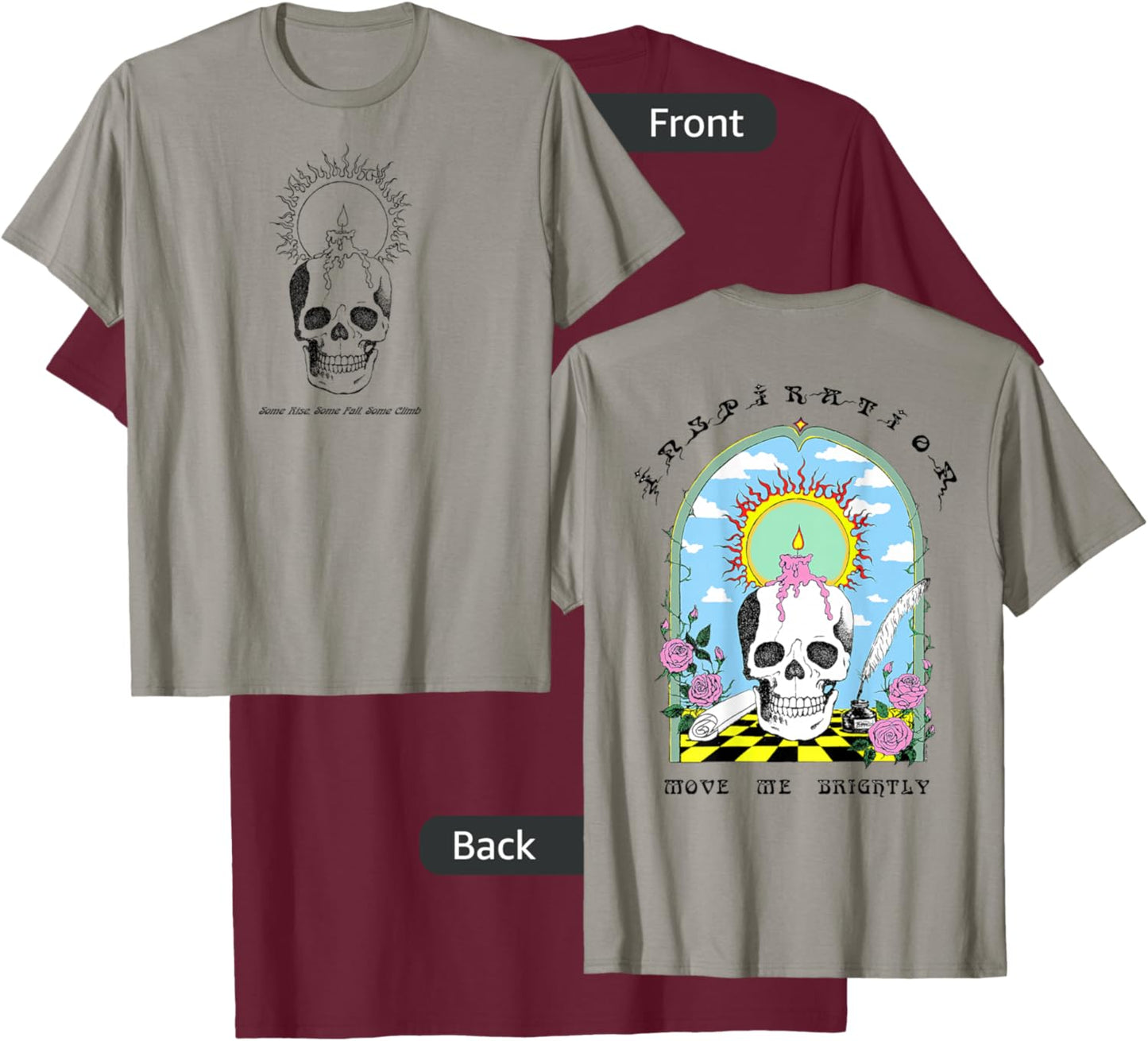 Grateful Dead Ice Nine Lyrics Move Me Brightly T-Shirt - T-Shirt | Maroon