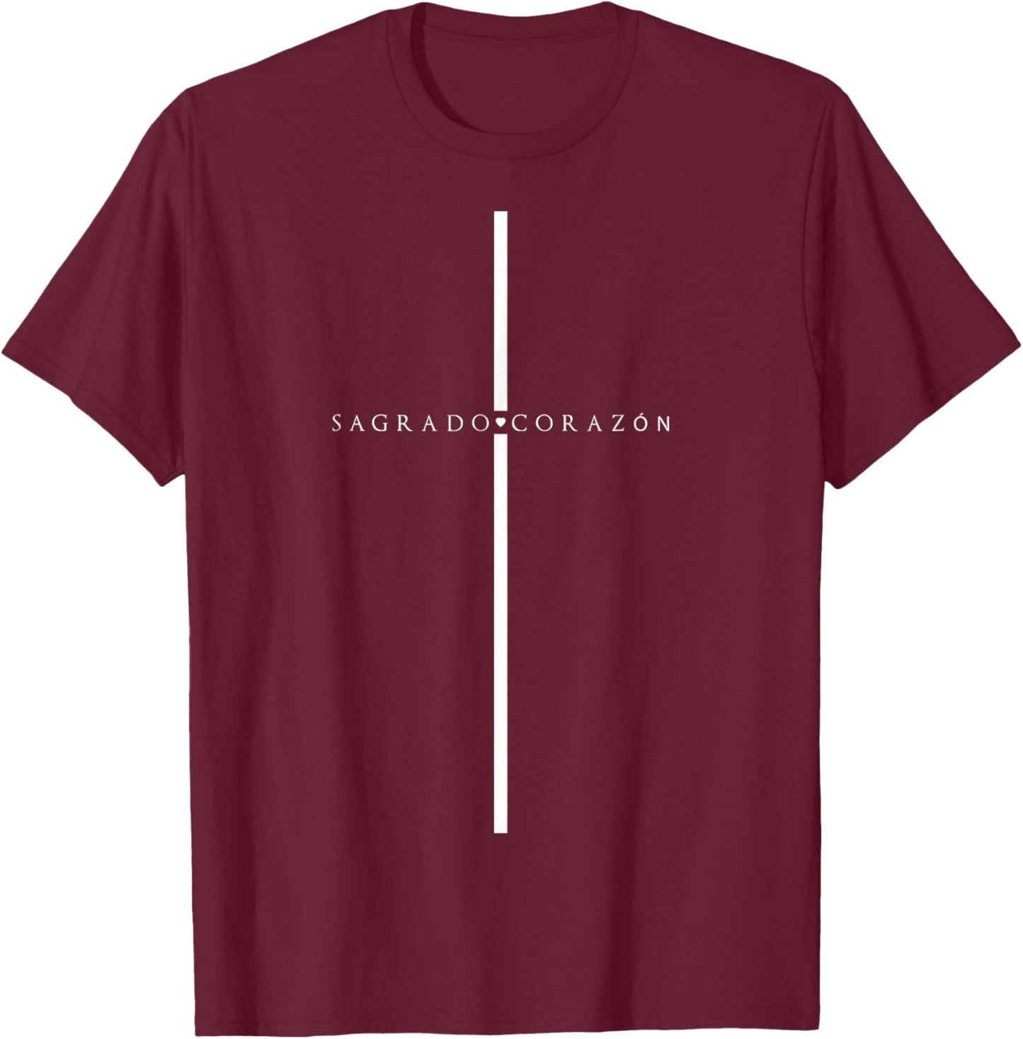 Sagrado Corazon de Jesus sacred heart of jesus T-Shirt - T-Shirt | Maroon