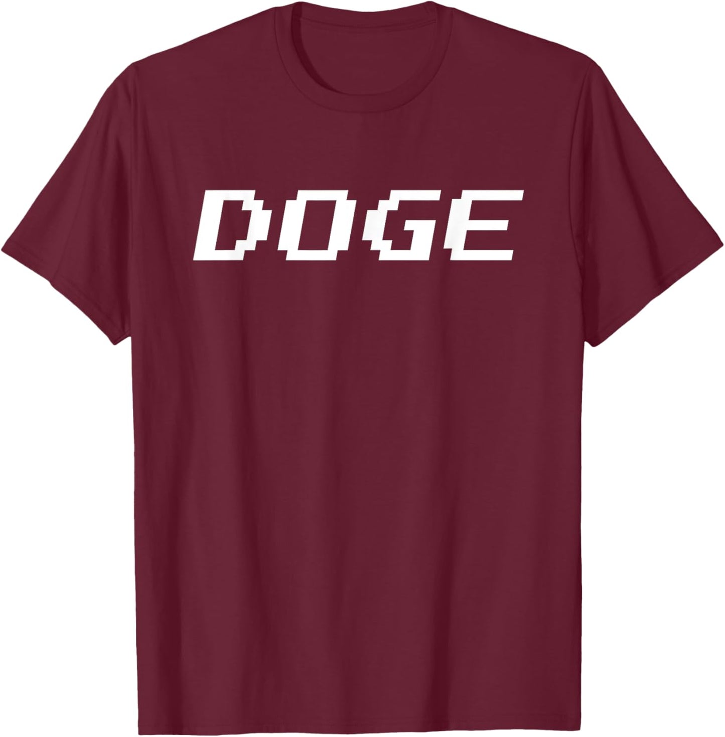 DOGE Department of Gov Efficiency T-Shirt - T-Shirt | Maroon