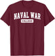 Naval War College Arch Vintage Classic Design Gifts Men T-Shirt - T-Shirt | Maroon