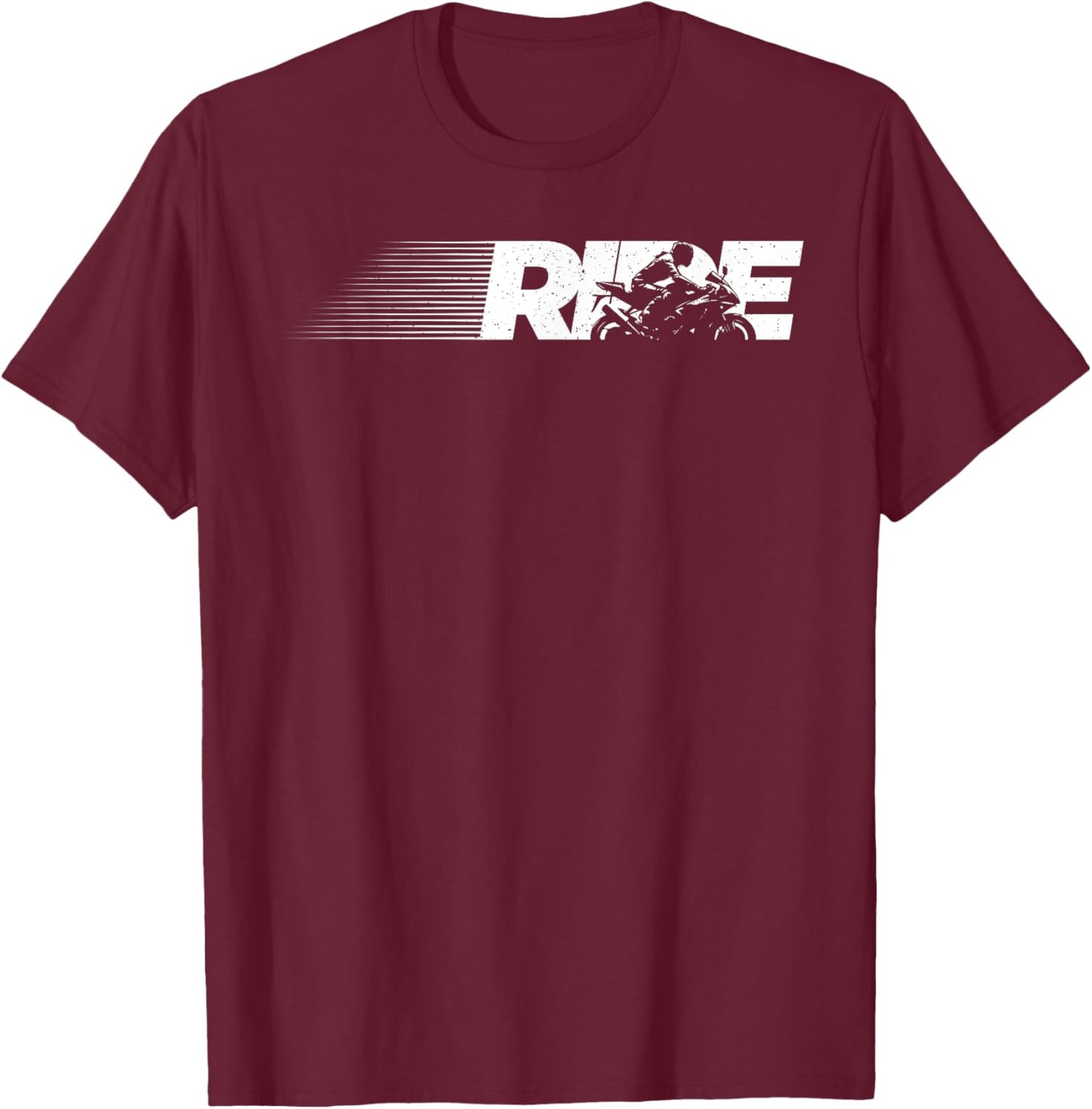 Cool Motorcycle Design Women Biking Motorcycle Lover T-Shirt - T-Shirt | Maroon