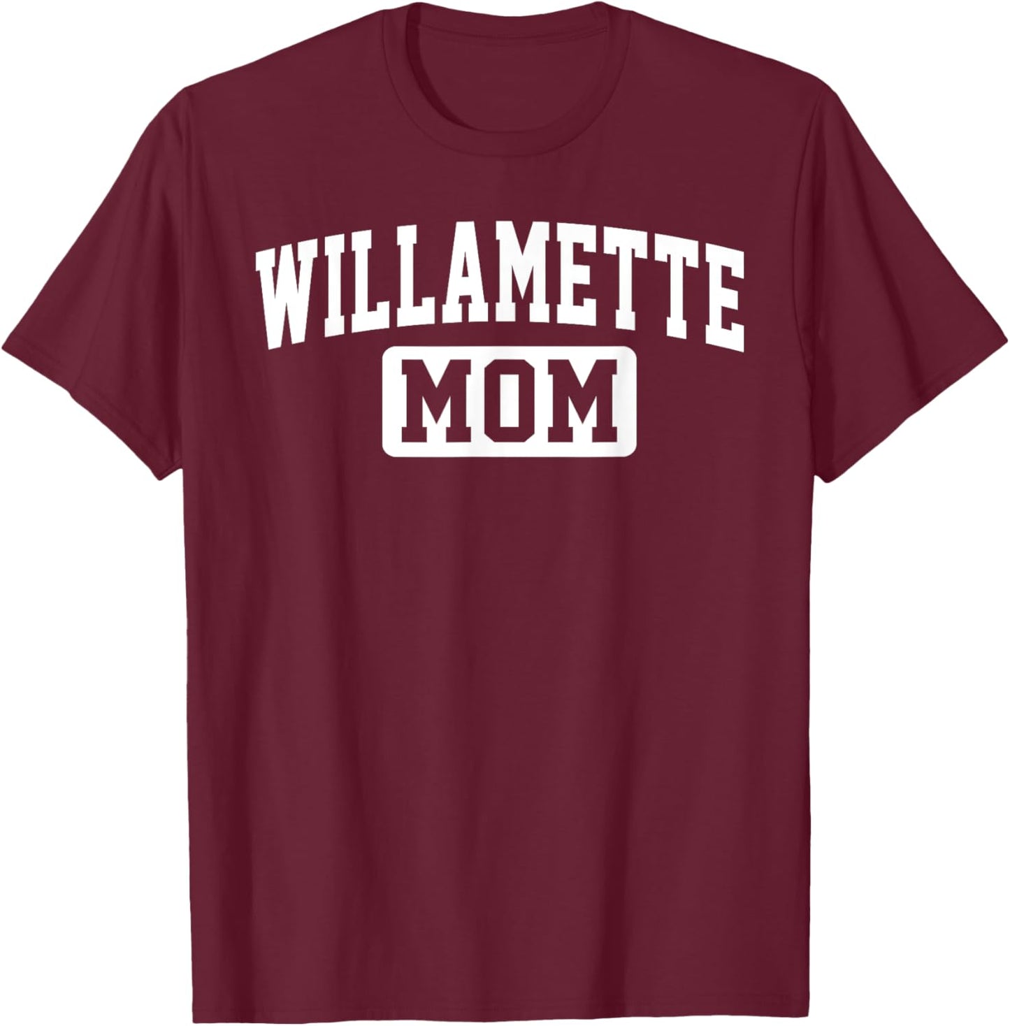 Willamette University Mom Mother Arch Vintage Family Women T-Shirt - T-Shirt | Maroon