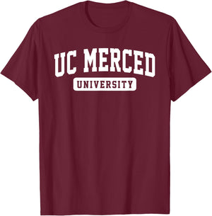 UC Merced University Arch Vintage Classic Design Gifts Men T-Shirt - T-Shirt | Maroon