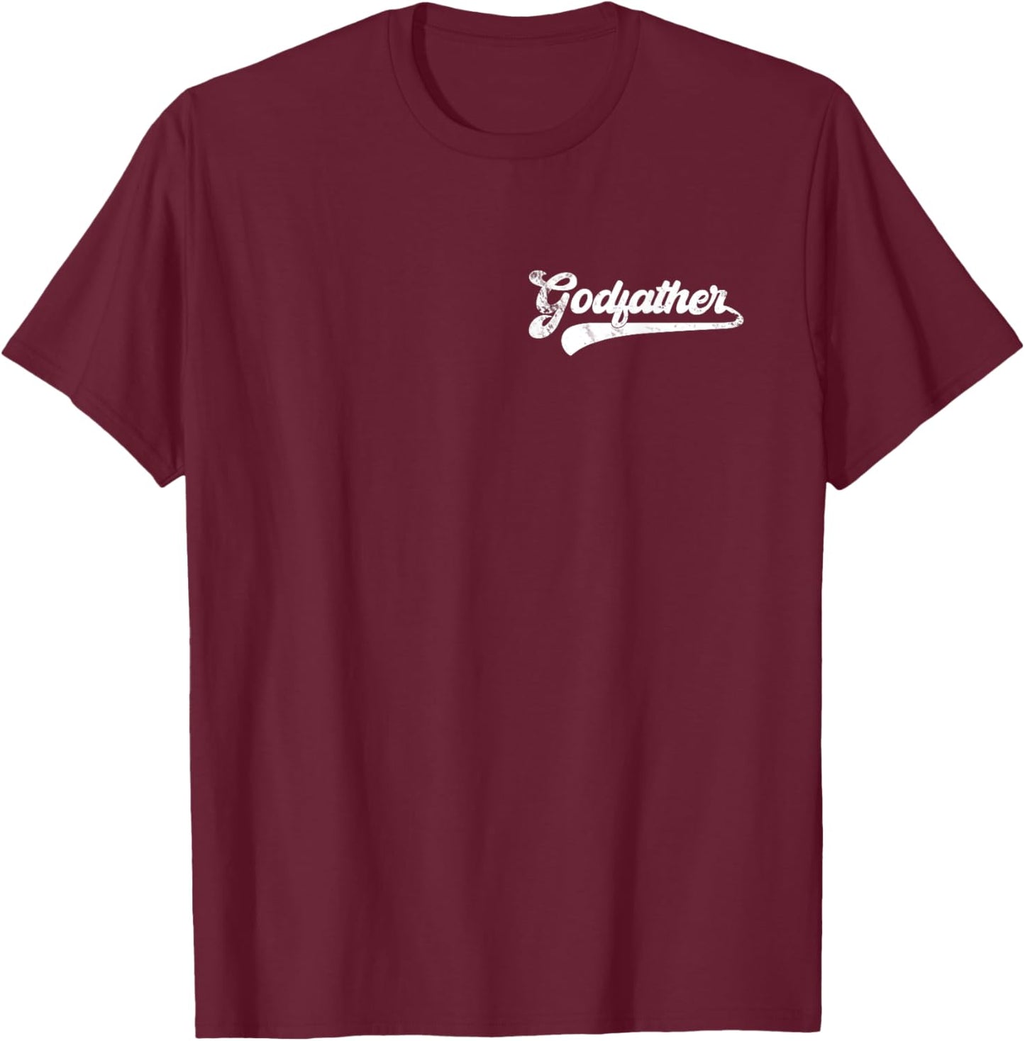 Godfather Vintage Retro Father's Day for Papa Grandpa T-Shirt - T-Shirt | Maroon