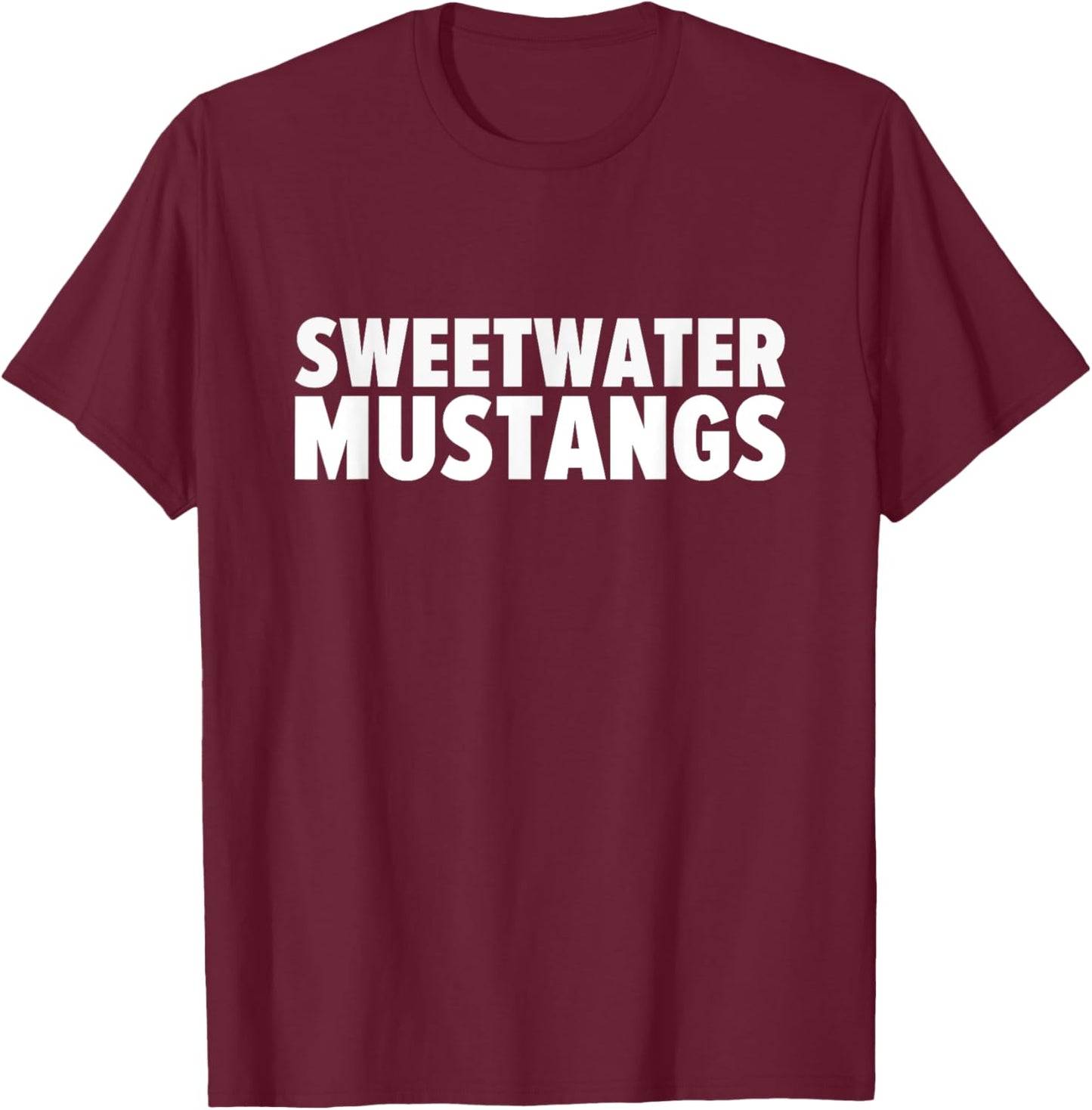 Sweetwater Mustangs Bold T-Shirt - T-Shirt | Maroon