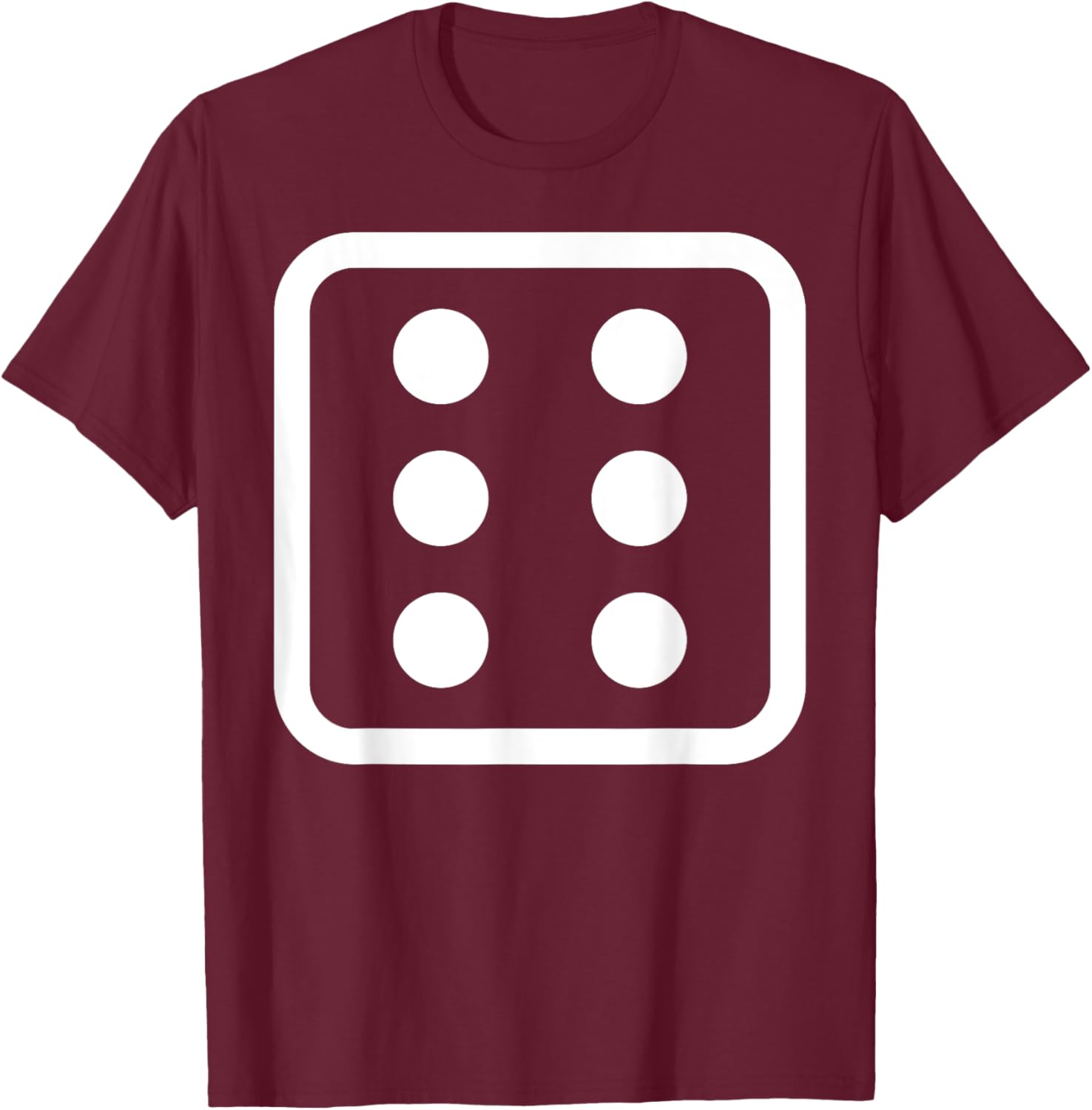 6 Dice And Six Dice Costume T-Shirt - T-Shirt | Maroon