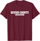 Sevier County High School Football HS T-Shirt - T-Shirt | Maroon