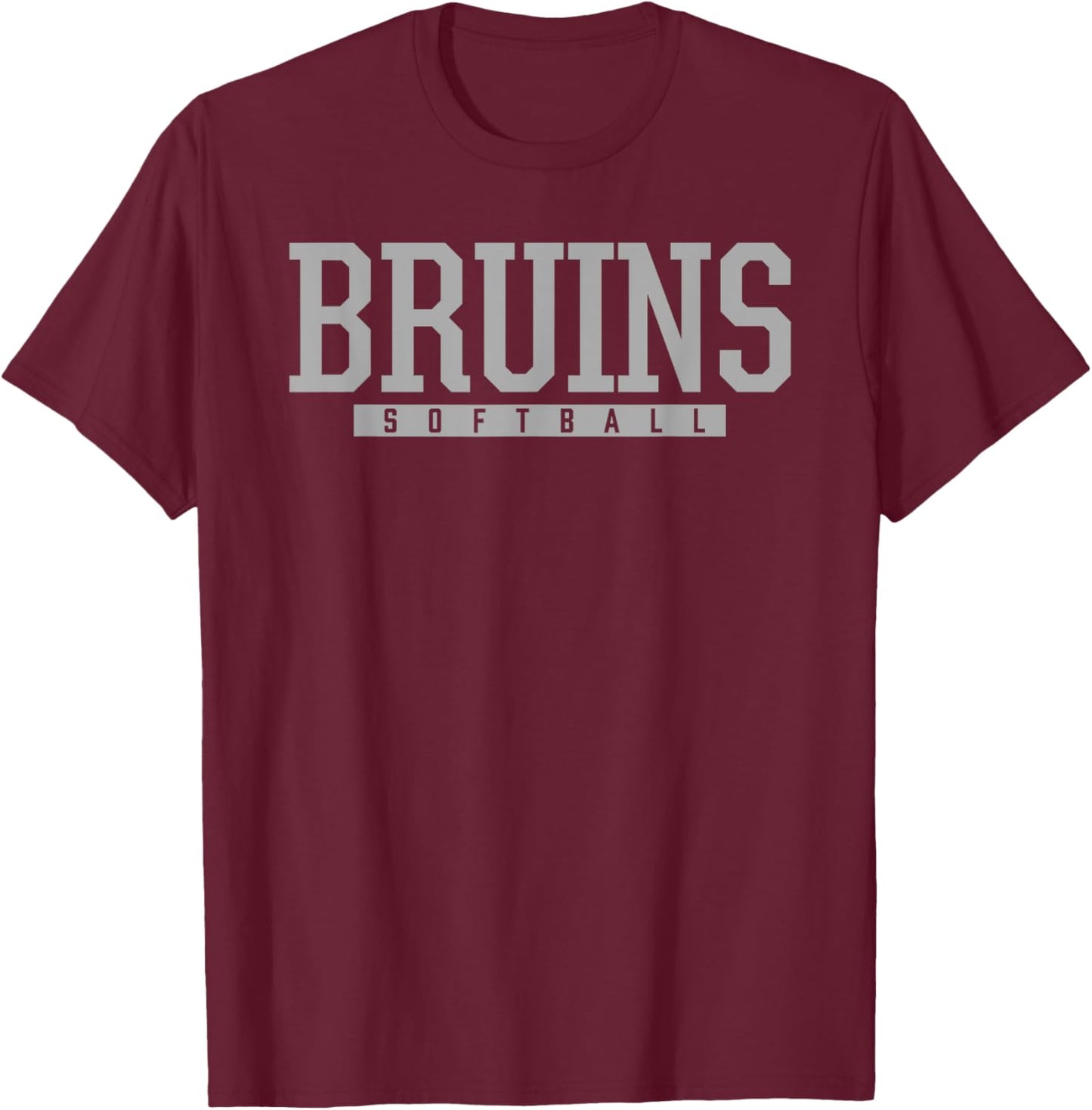 Ponderosa Bruins Softball HS T-Shirt - T-Shirt | Maroon