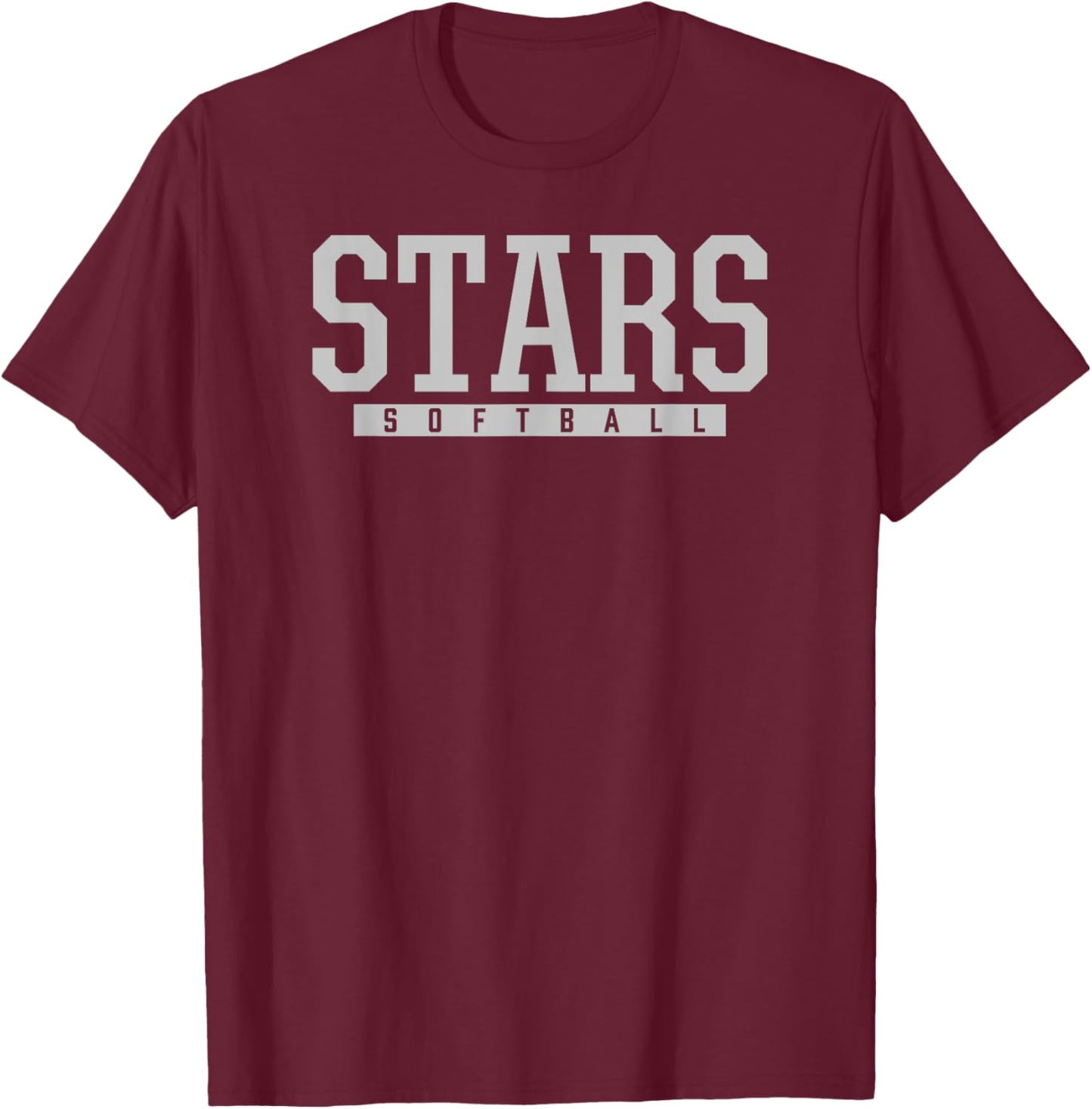 Broadway Stars Softball HS T-Shirt - T-Shirt | Maroon