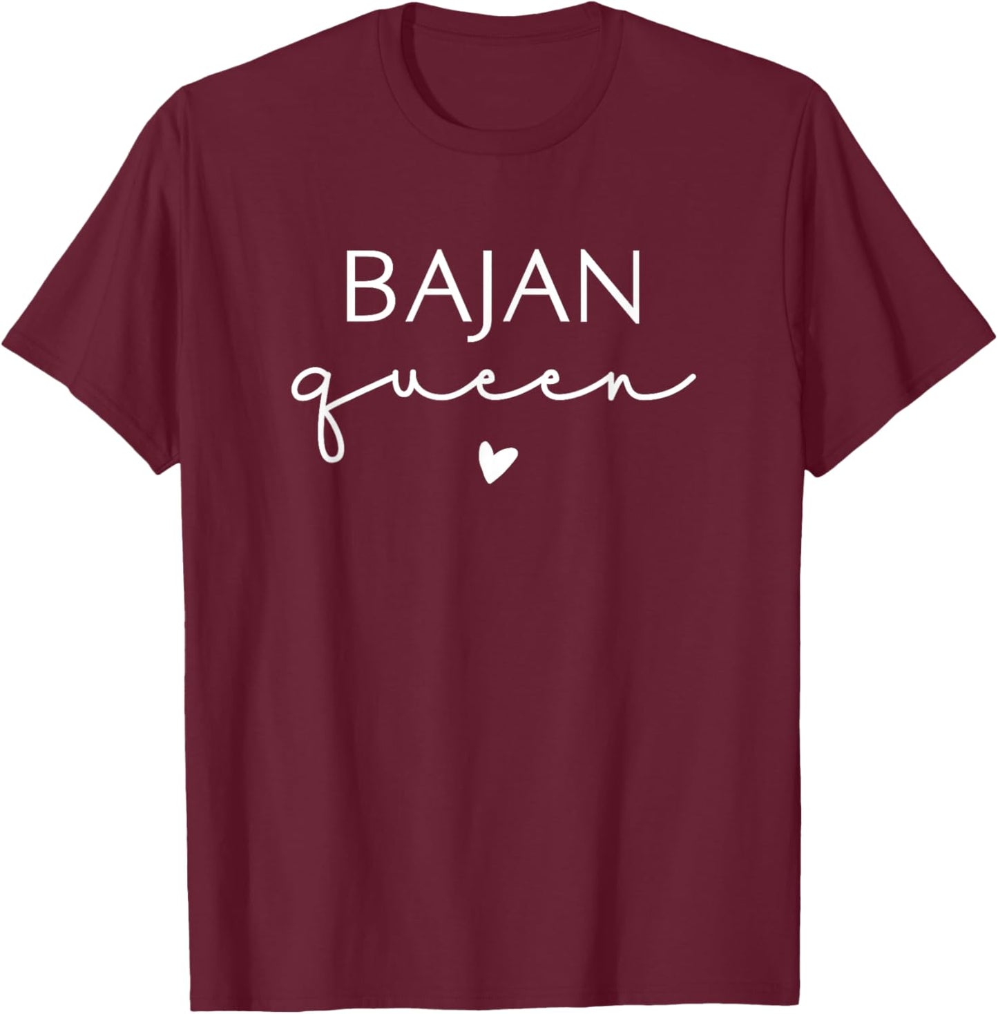 Bajan Queen Barbados T-Shirt - T-Shirt | Maroon