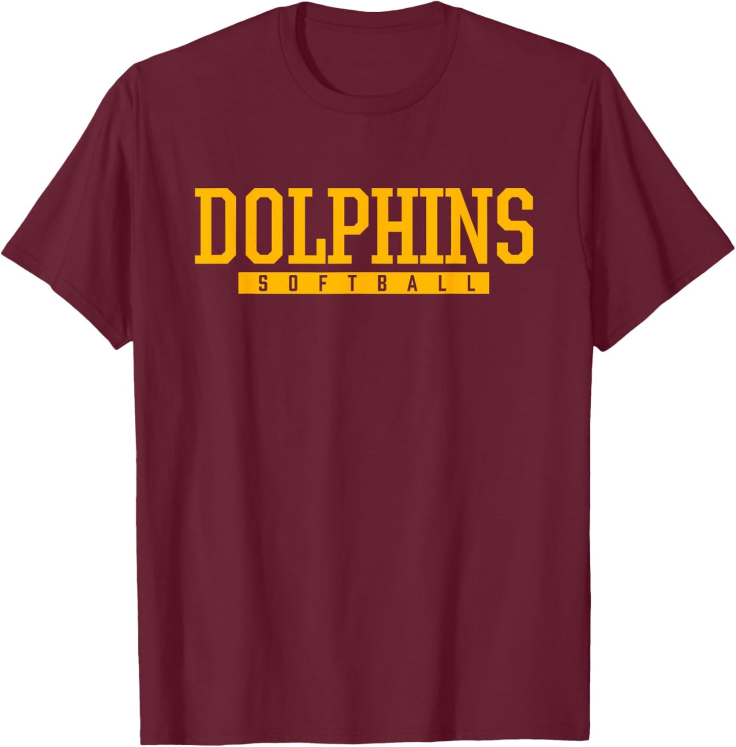 Marathon Dolphins Softball HS T-Shirt - T-Shirt | Maroon