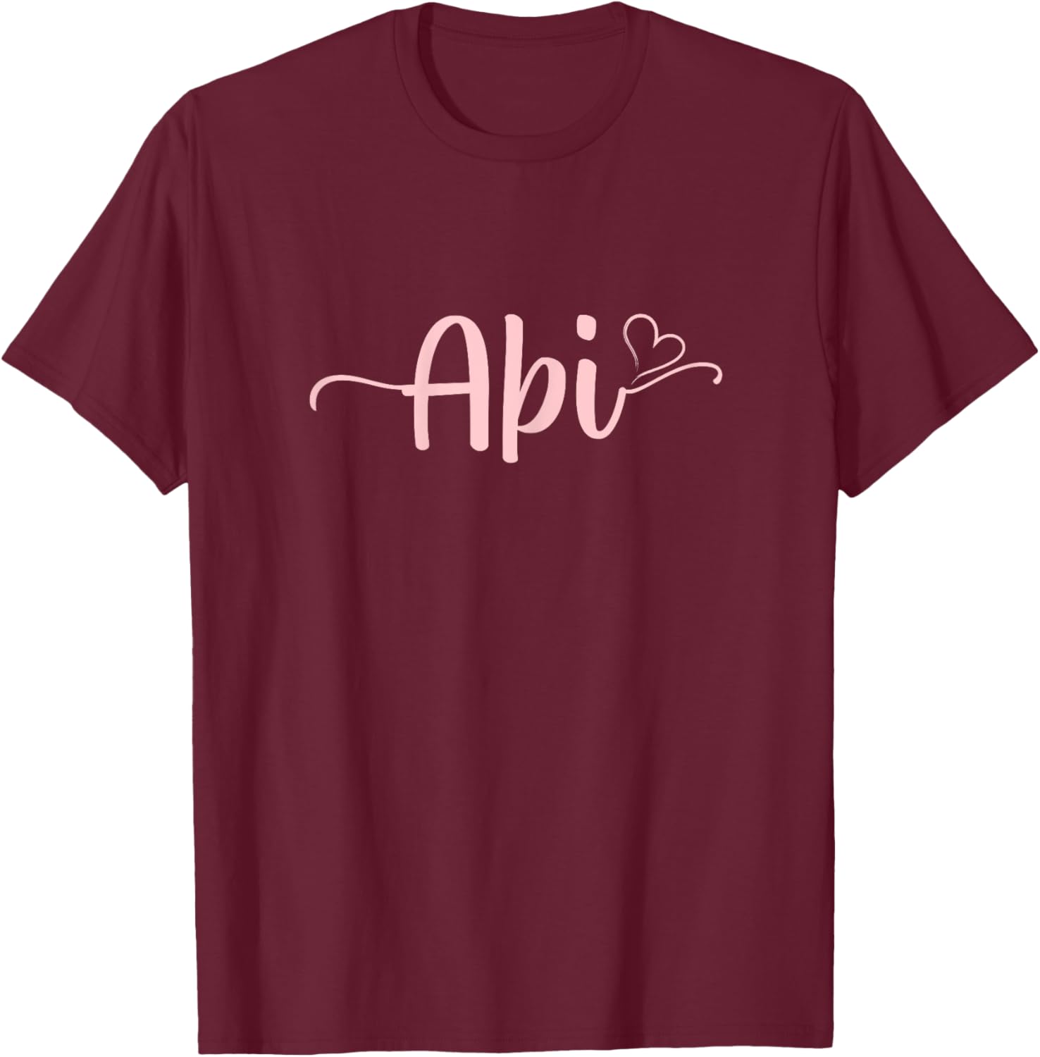 Abi Heart Xmas Grandma Women Mother's Day Christmas T-Shirt - T-Shirt | Maroon