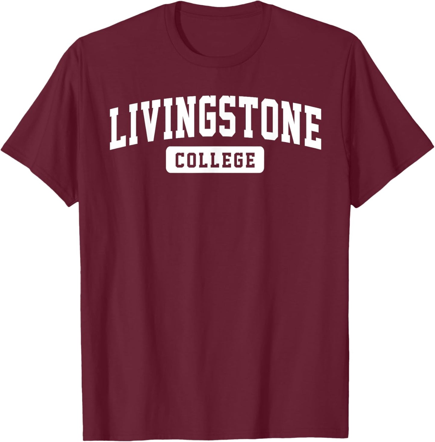 Livingstone College Arch Vintage Classic Design Gifts Men T-Shirt - T-Shirt | Maroon