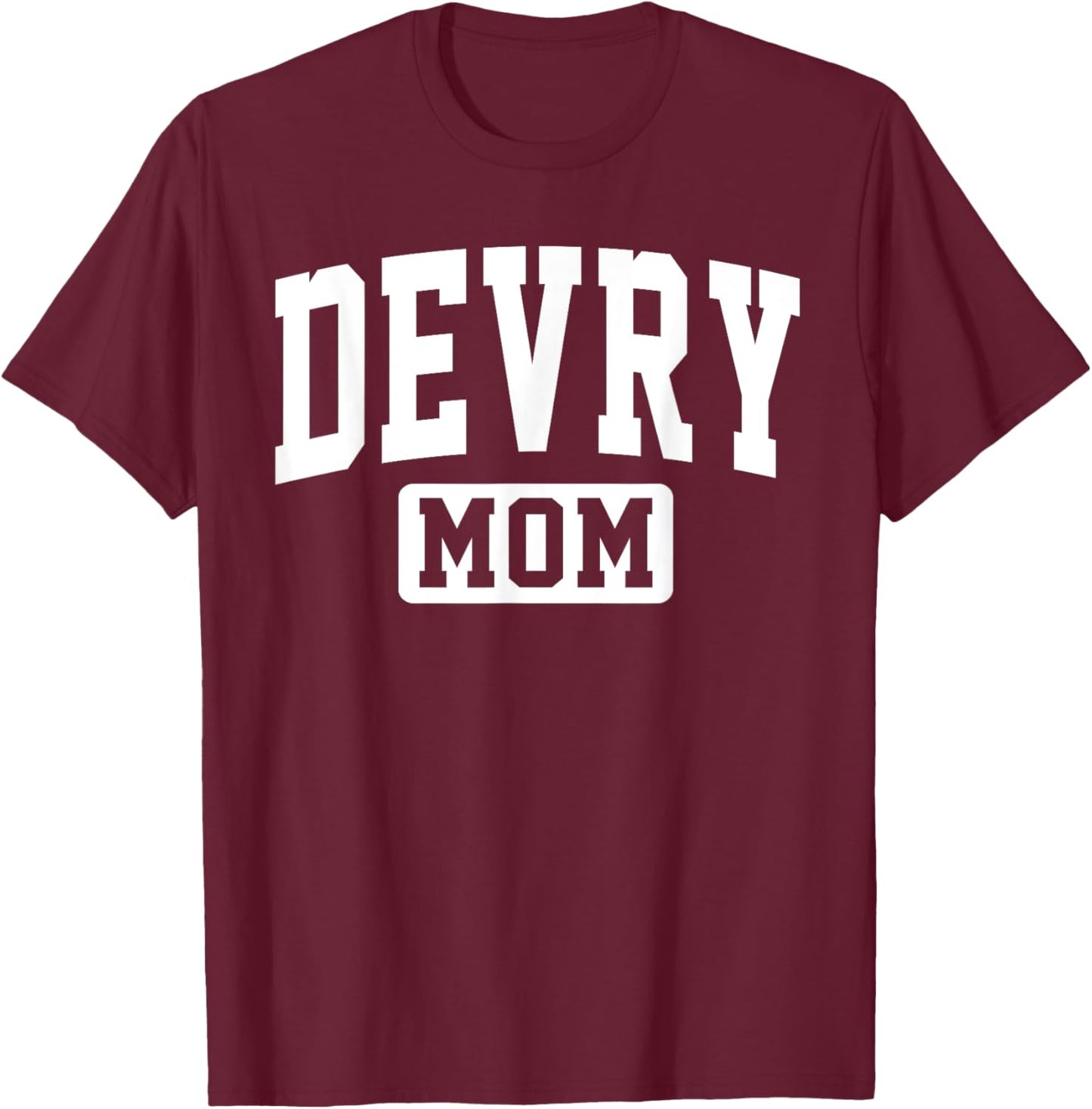Devry Vintage Arch University Mom Mother Arch Vintage Family T-Shirt - T-Shirt | Maroon