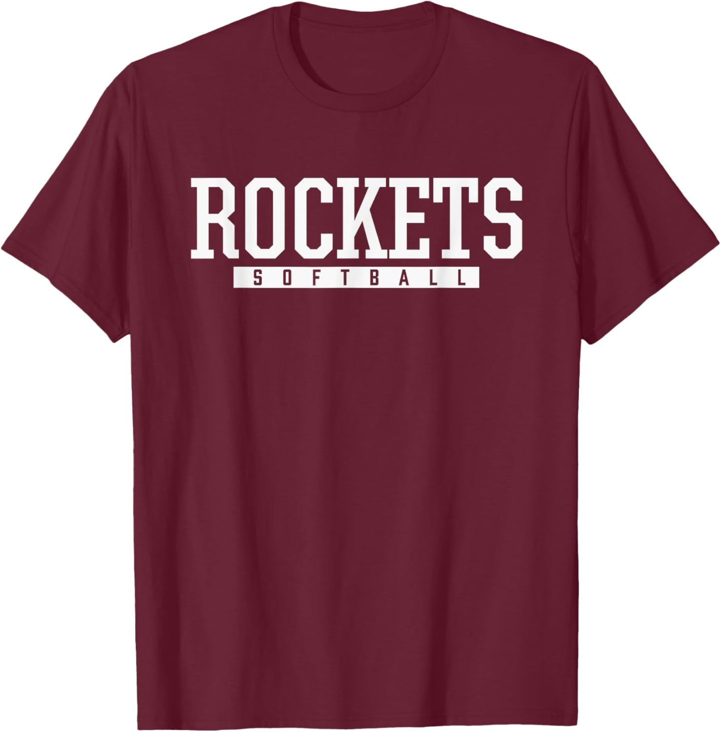 Bay Rockets Softball HS T-Shirt - T-Shirt | Maroon