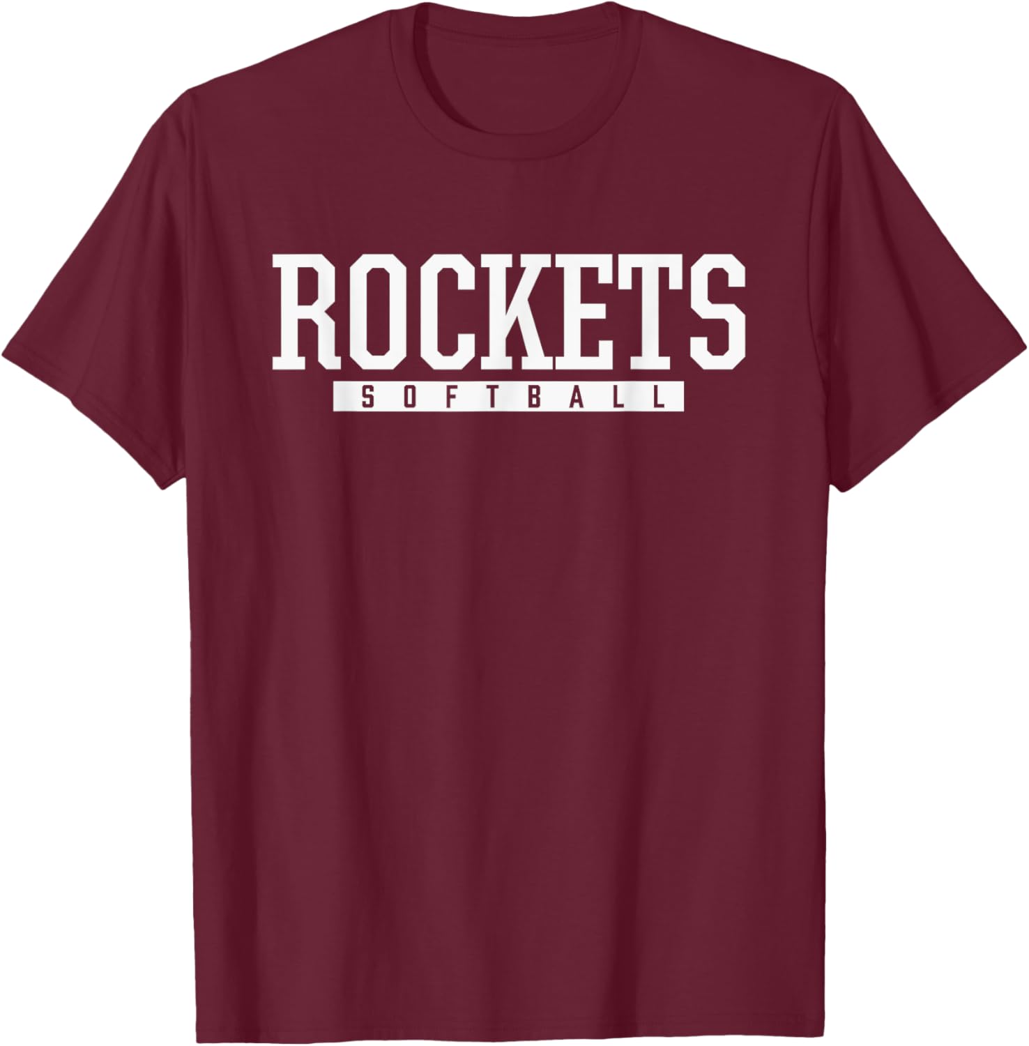Bay Rockets Softball HS T-Shirt - T-Shirt | Maroon