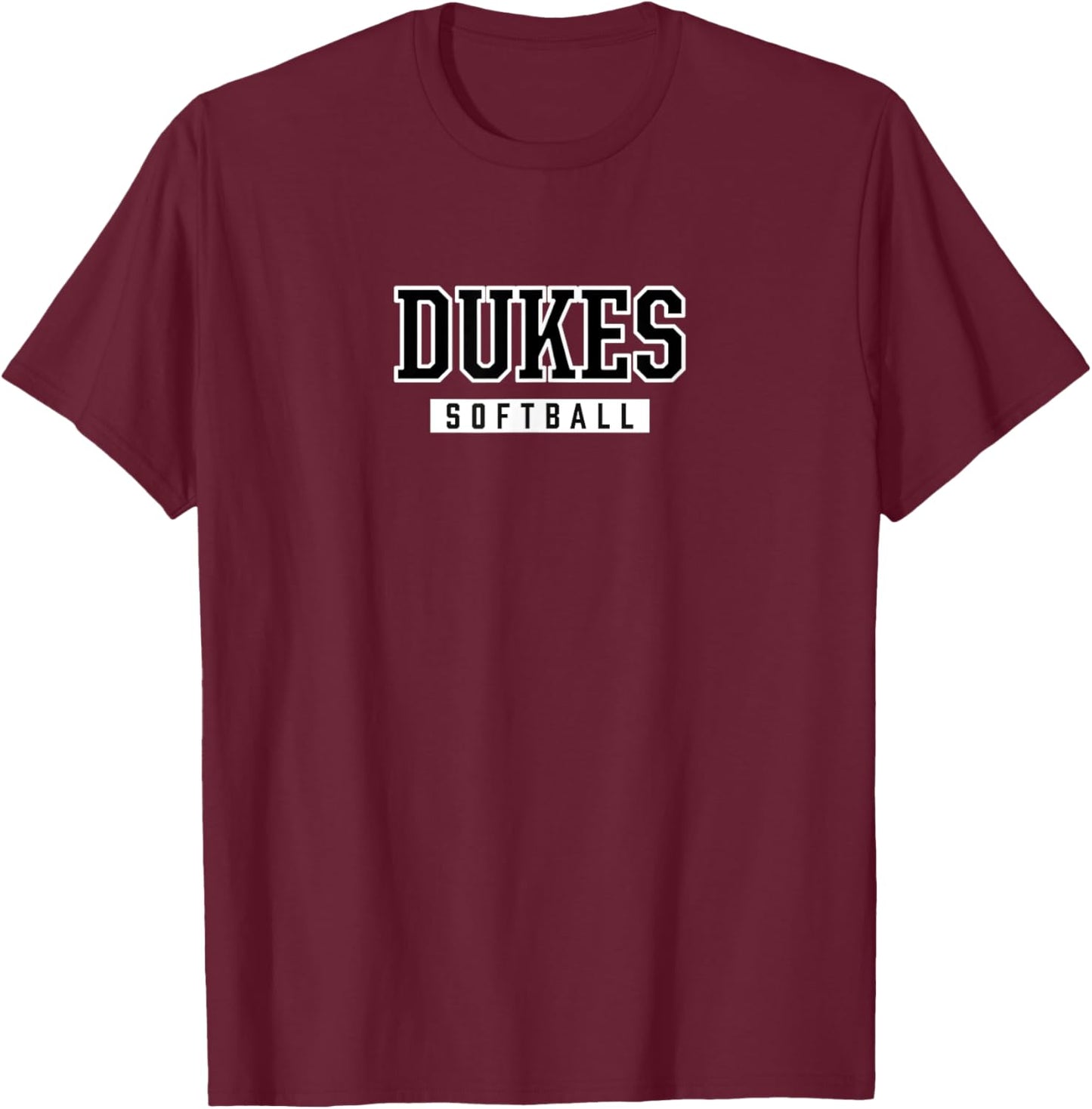 Dukes York High School Softball T-Shirt - T-Shirt | Maroon