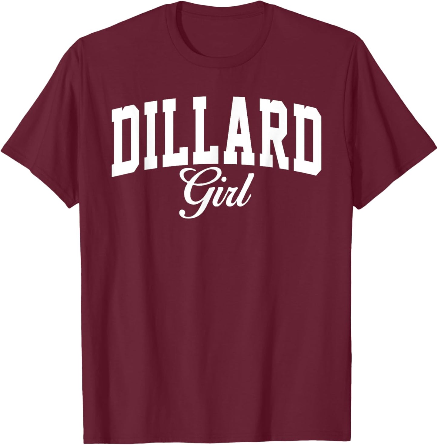 Dillard University Girl Arch Vintage Design Girls T-Shirt - T-Shirt | Maroon