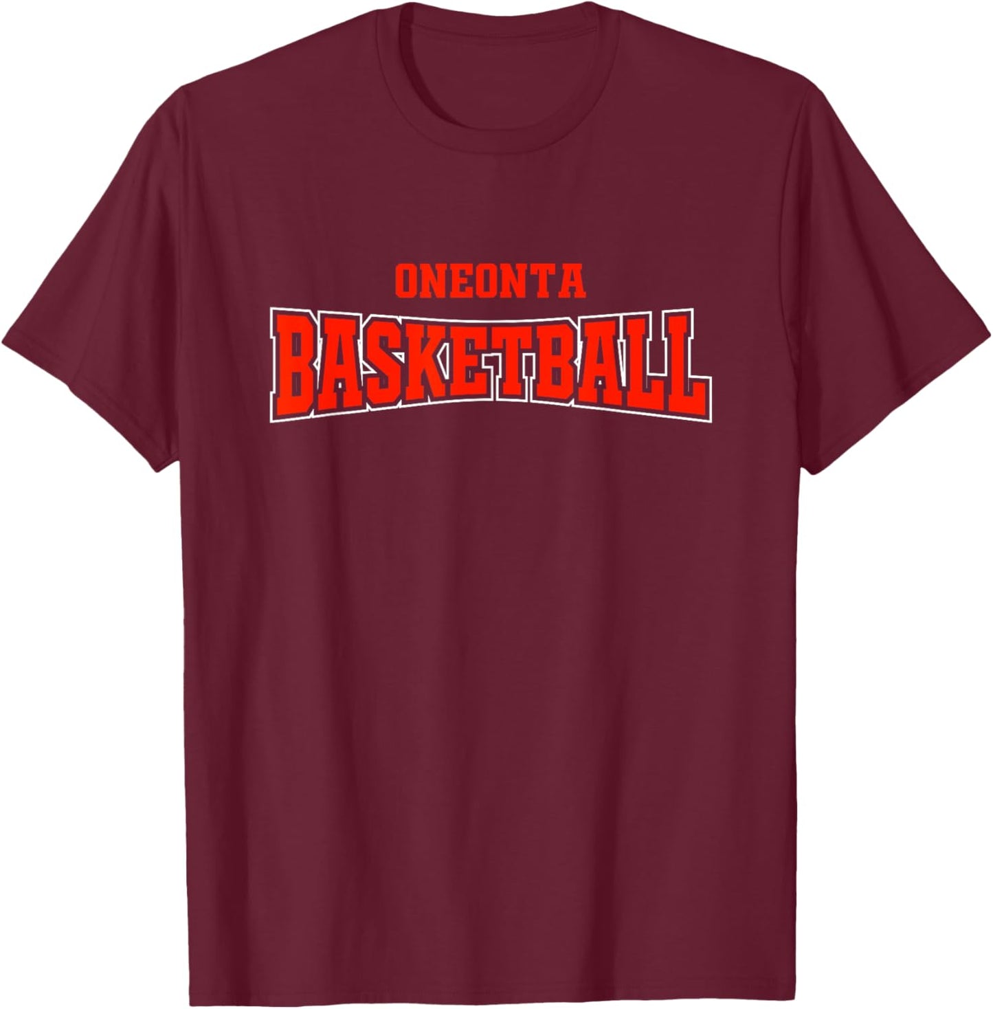 Oneonta High School Basketball Warp HS T-Shirt - T-Shirt | Maroon