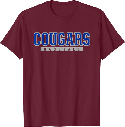 Barron Collier Cougars Baseball T-Shirt - T-Shirt | Maroon