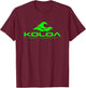 Koloa Surf Classic Green Wave Logo Graphic T-Shirt - T-Shirt | Maroon