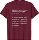 Chess Player Definition, Funny Chess T-Shirt - T-Shirt | Maroon