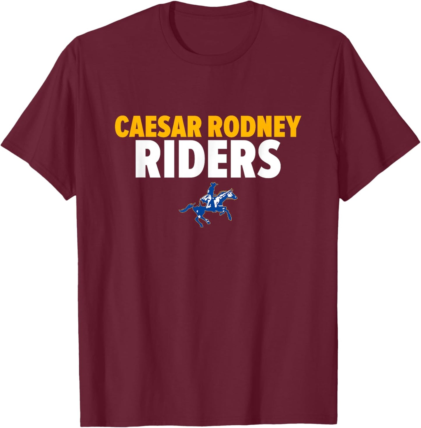 Caesar Rodney Riders Logo Bold HS T-Shirt - T-Shirt | Maroon