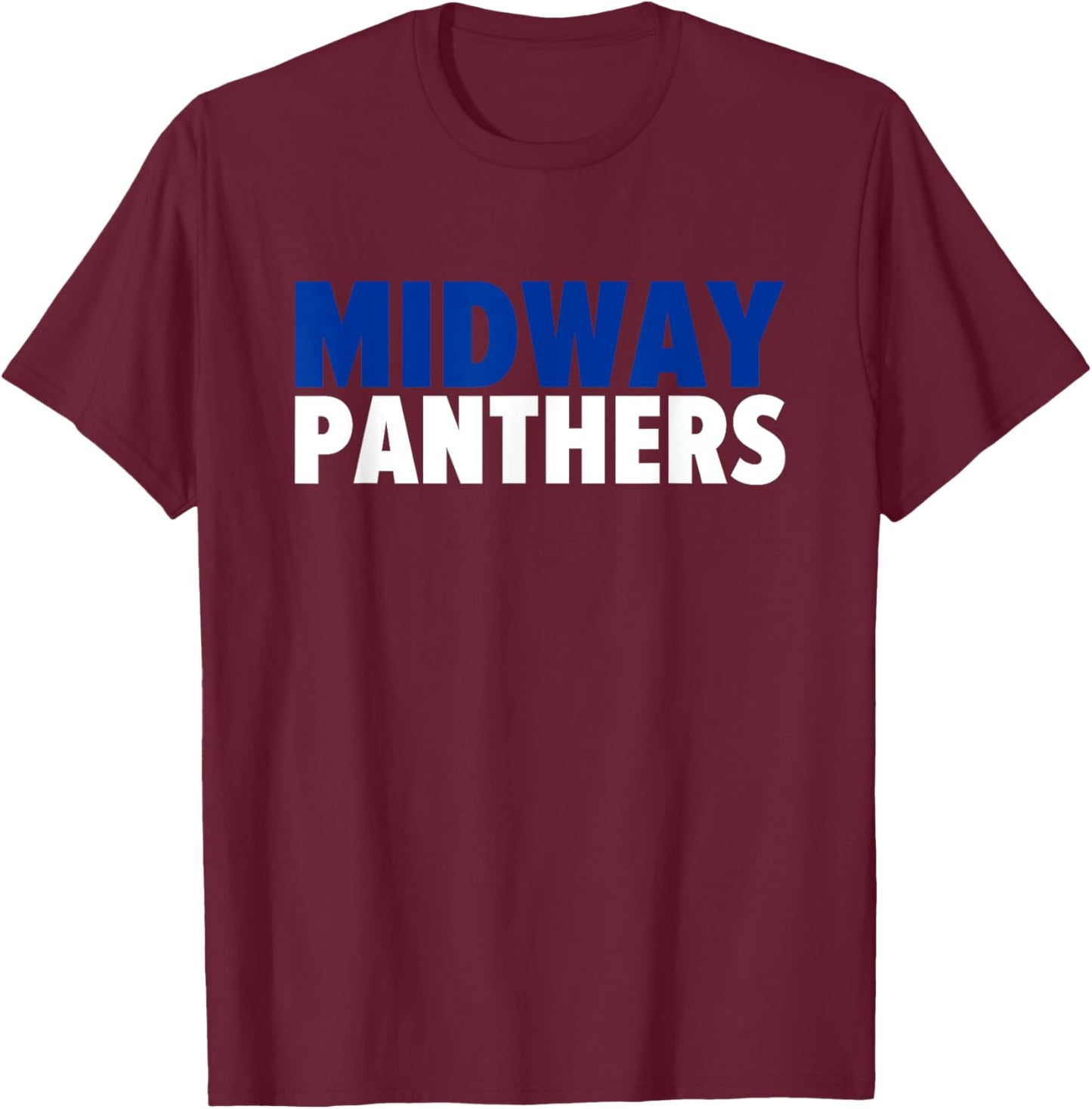 Midway Panthers Bold T-Shirt - T-Shirt | Maroon