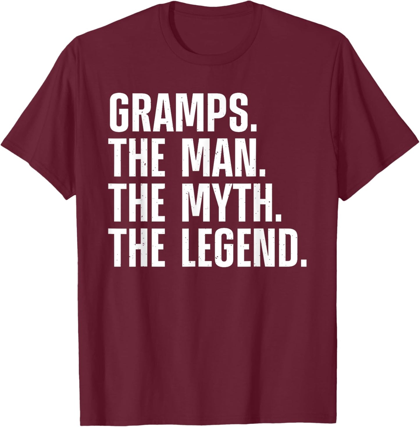 Gramps Design For Grandpa Grandfather From Grandkids Gramps T-Shirt - T-Shirt | Maroon