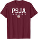 PSJA Battlin Bear Logo Basketball HS T-Shirt - T-Shirt | Maroon