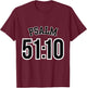 Psalm 51:10 - Sports Jersey Christian Scripture Verse Design T-Shirt - T-Shirt | Maroon