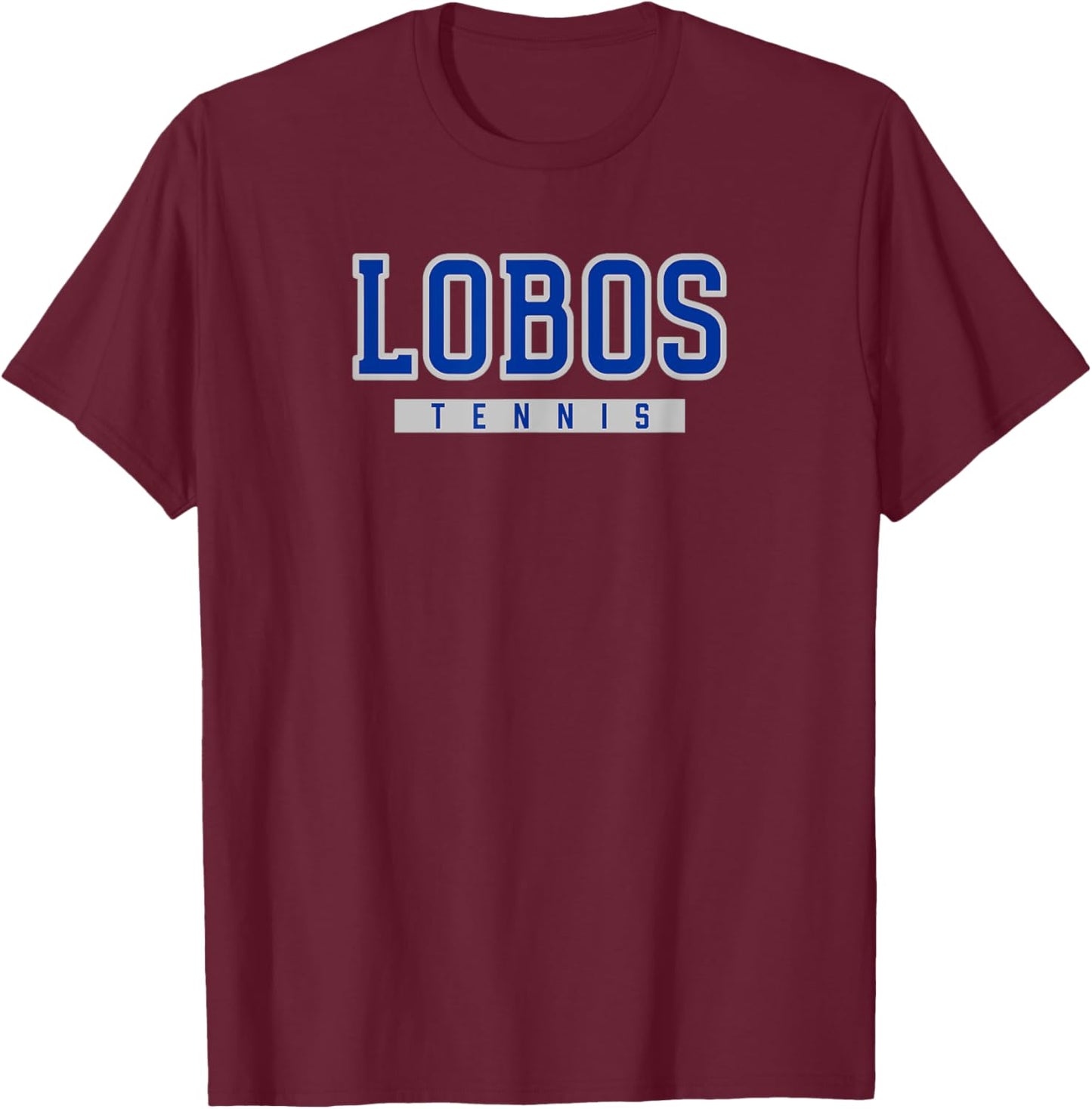 Lehman Lobos Tennis T-Shirt - T-Shirt | Maroon