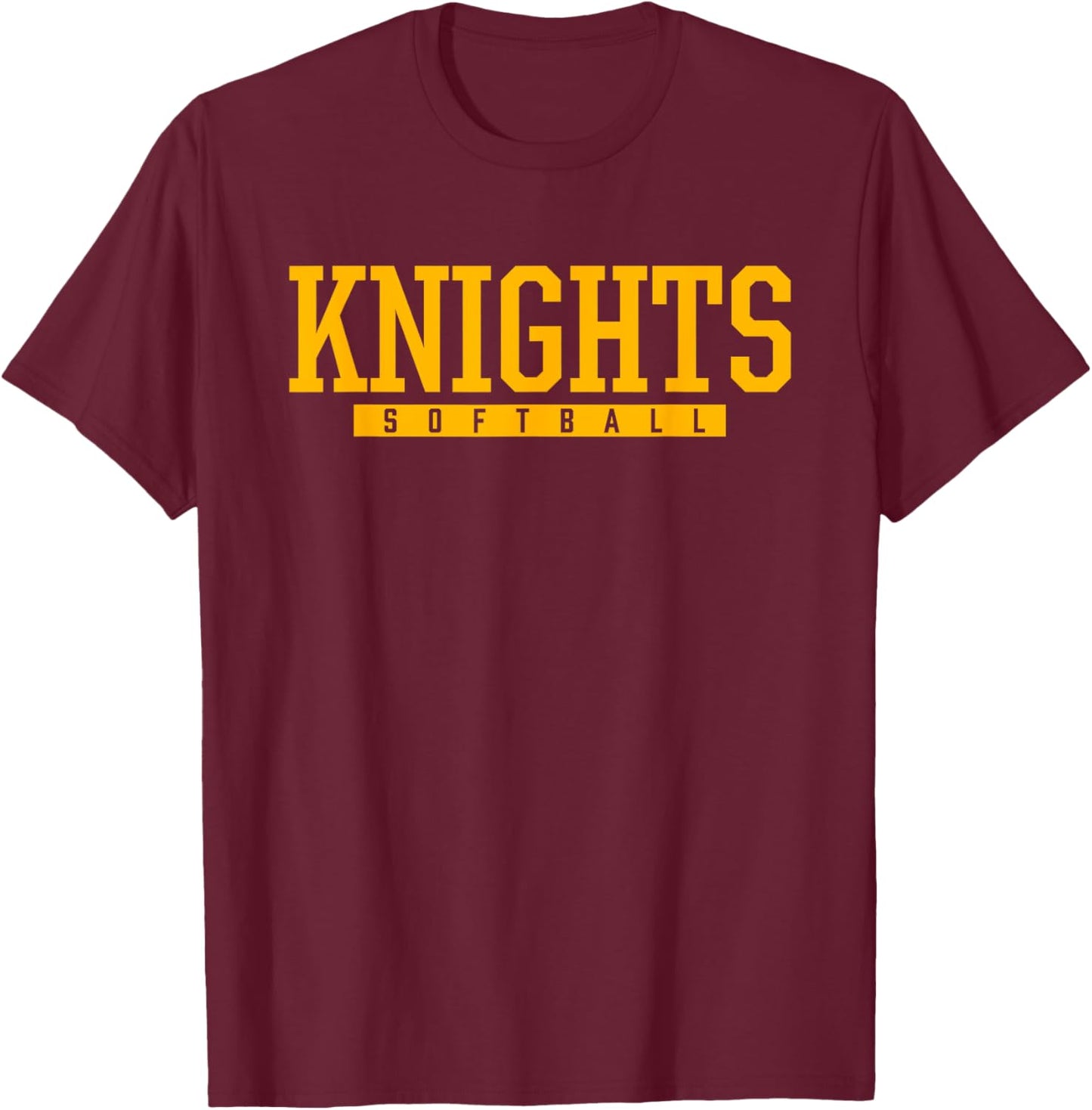 Northeastern Knights Softball HS T-Shirt - T-Shirt | Maroon