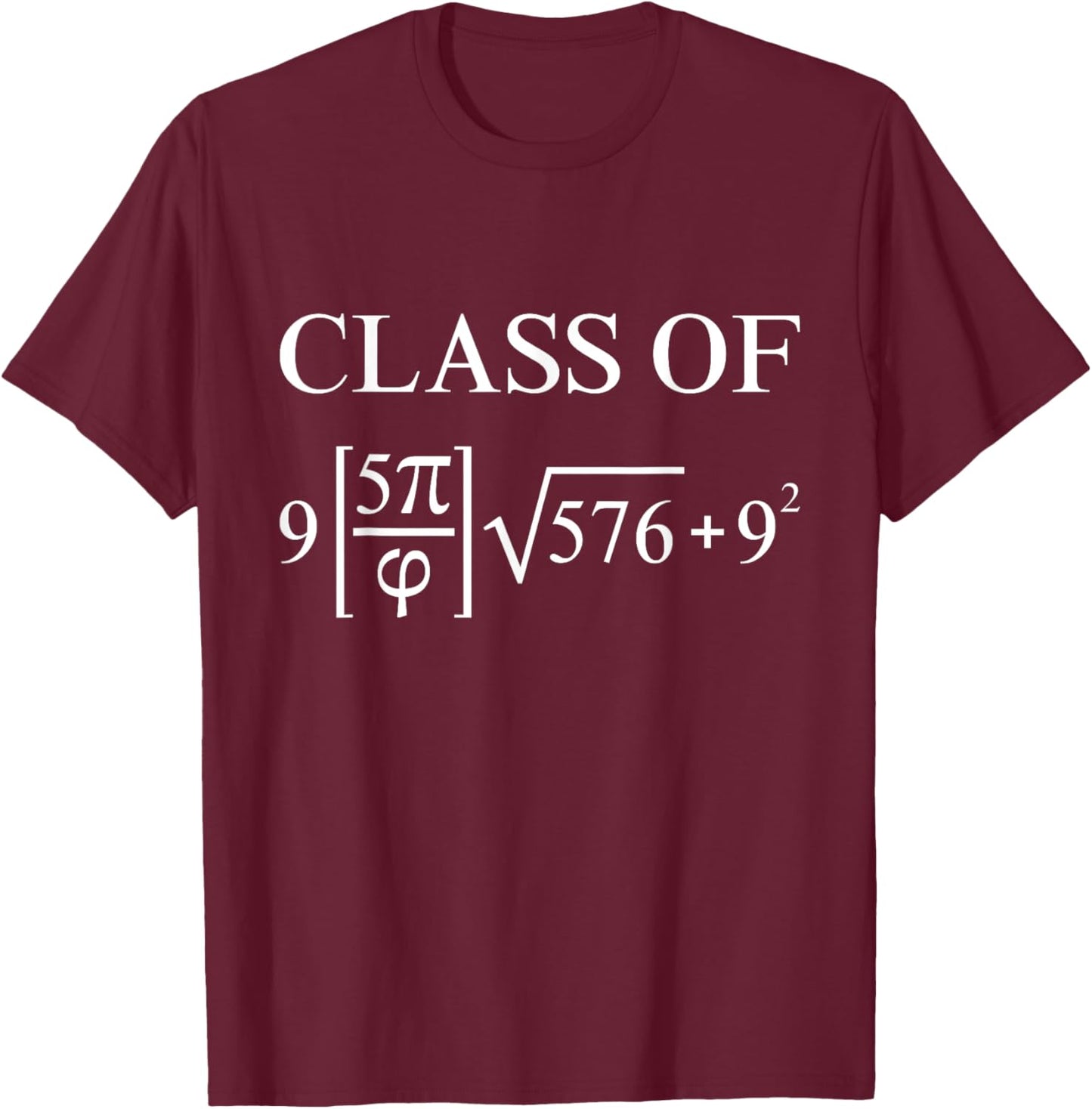 Class of 2025 math equation geek graduation teacher nerd Women T-Shirt - T-Shirt | Maroon